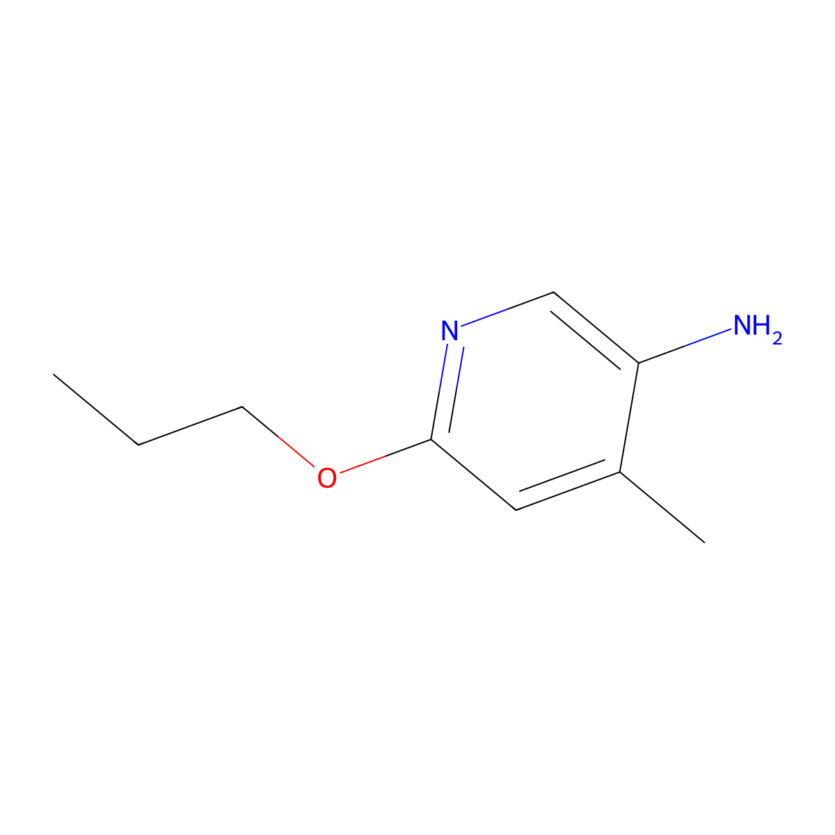 4-Methyl-6-propoxypyridin-3-amine molecular structure, CAS 1540599-32-3