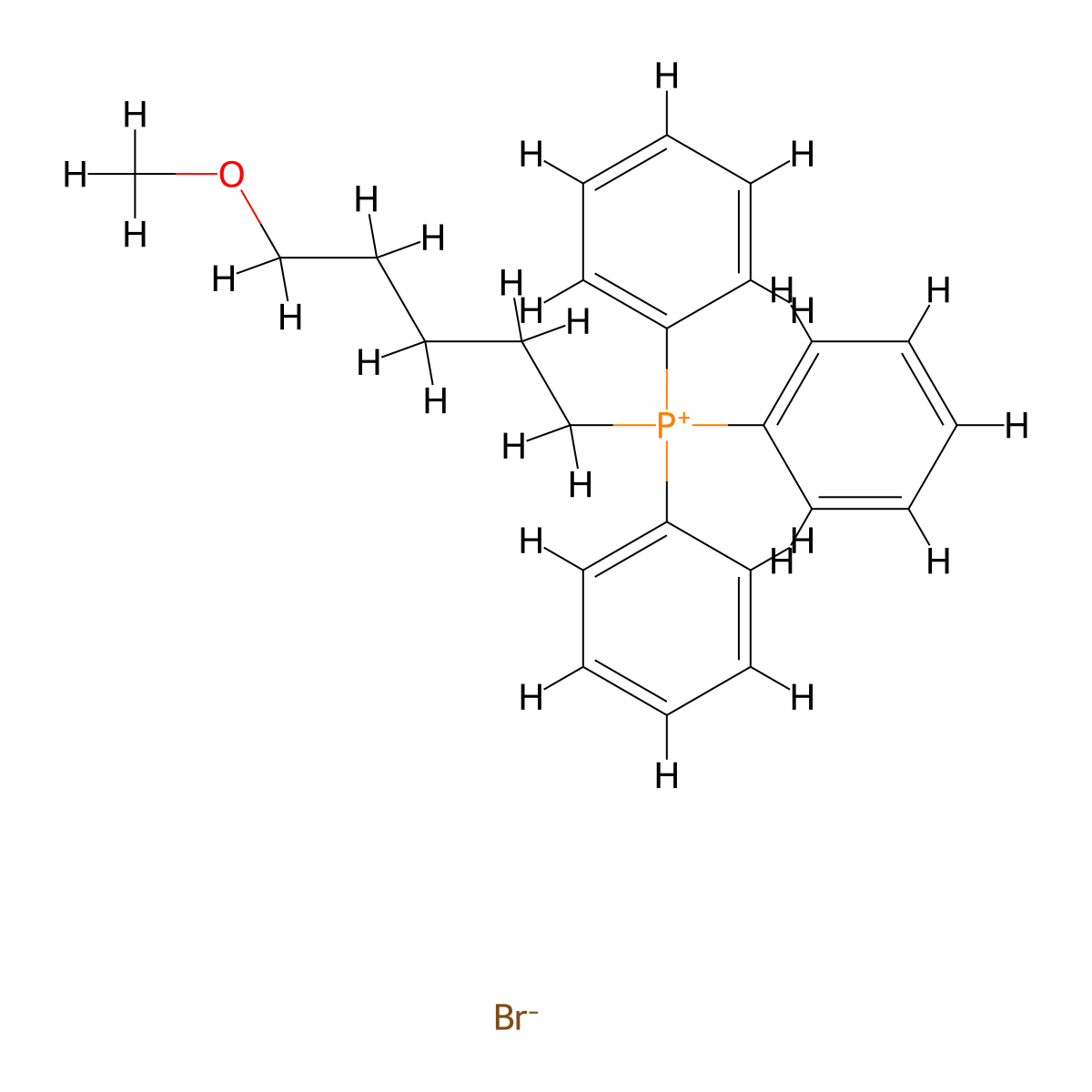 (5-Methoxypentyl)triphenylphosphonium Bromide molecular structure, CAS 154060-34-1