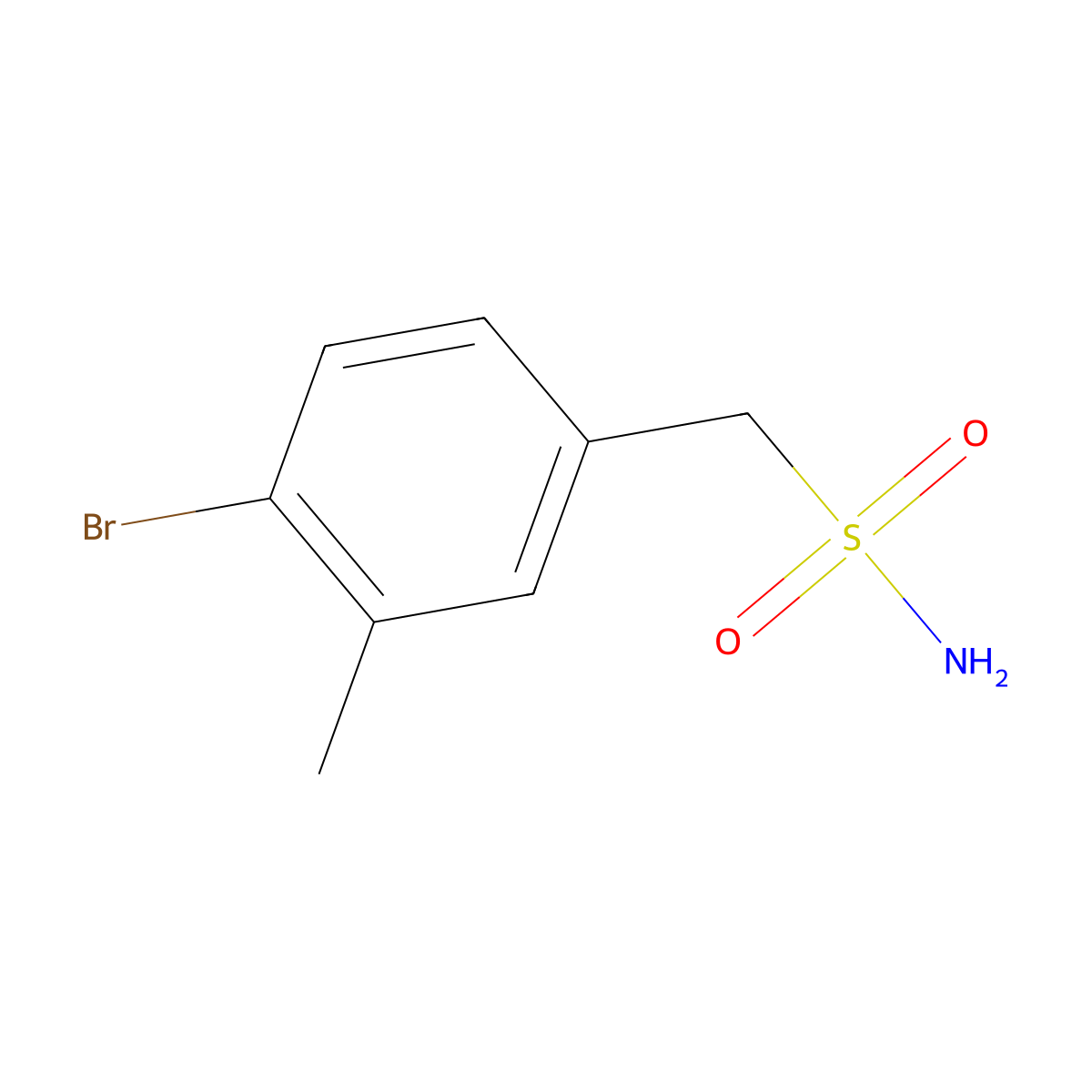(4-Bromo-3-methylphenyl)methanesulfonamide molecular structure, CAS 1540612-53-0