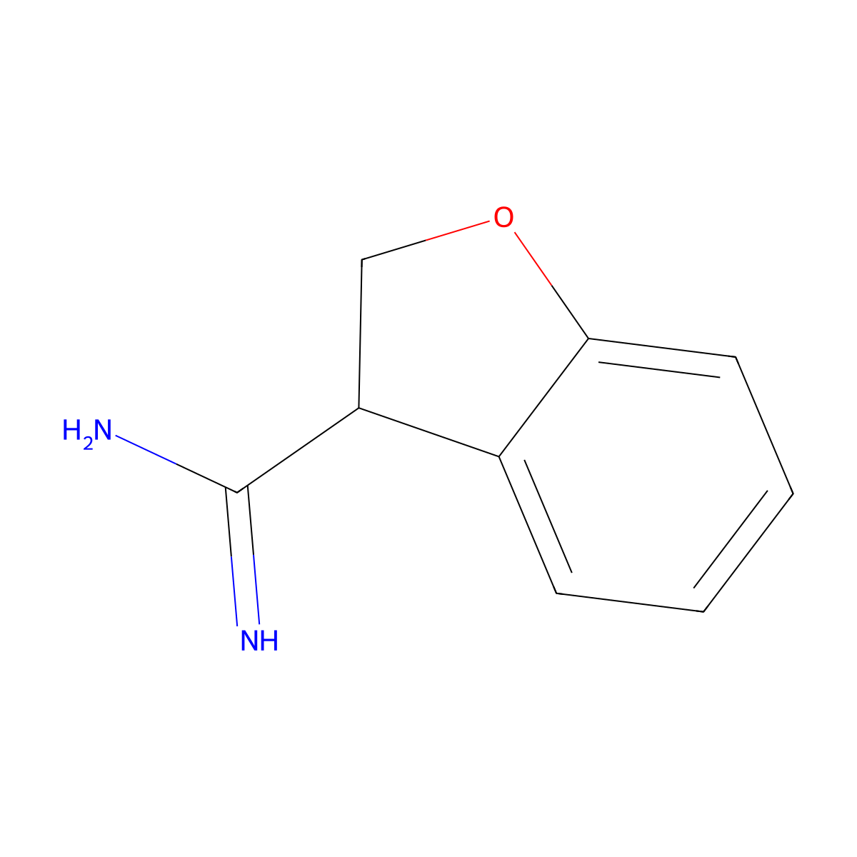 2,3-Dihydro-1-benzofuran-3-carboximidamide molecular structure, CAS 1540624-76-7