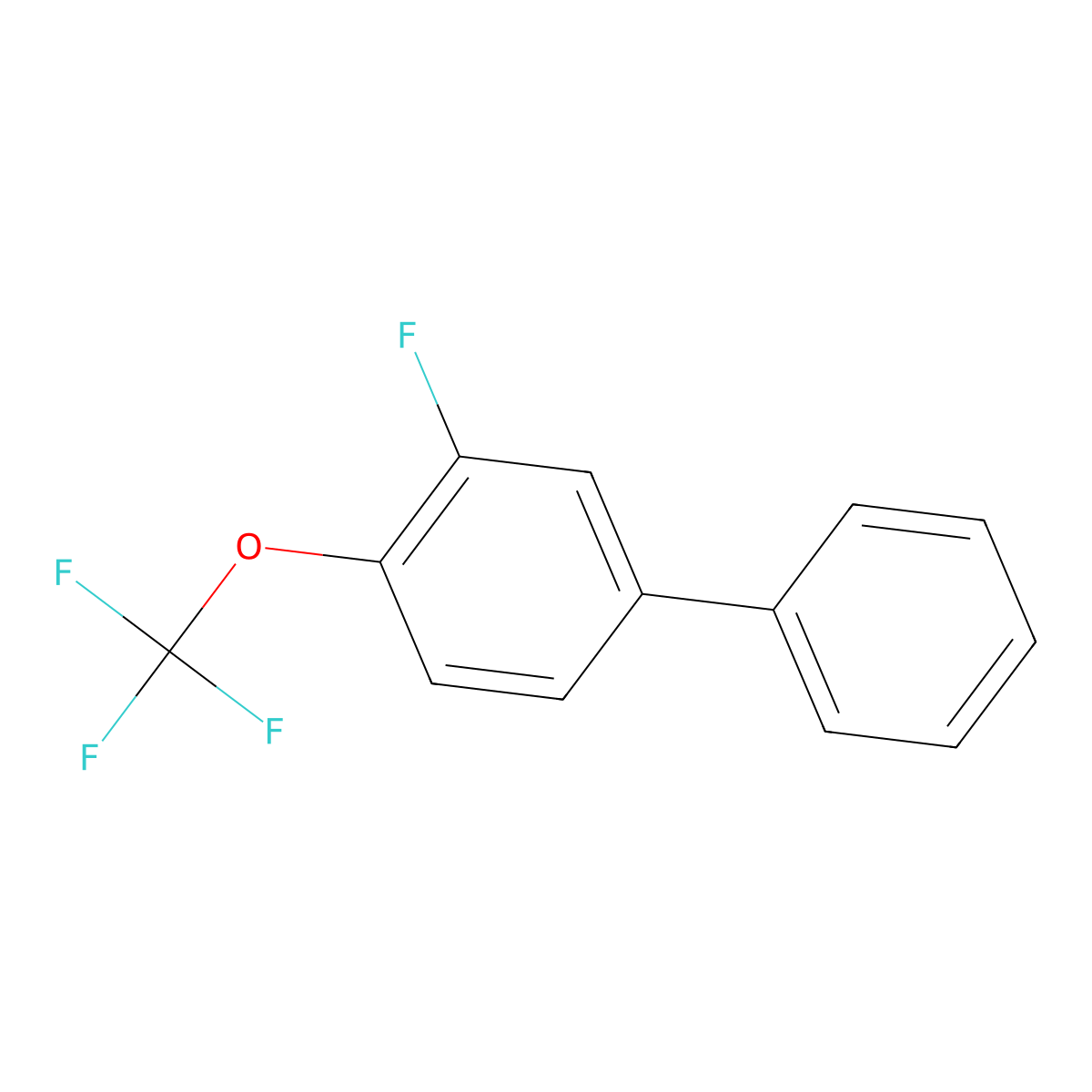 3-Fluoro-4-(trifluoromethoxy)biphenyl molecular structure, CAS 154065-32-4