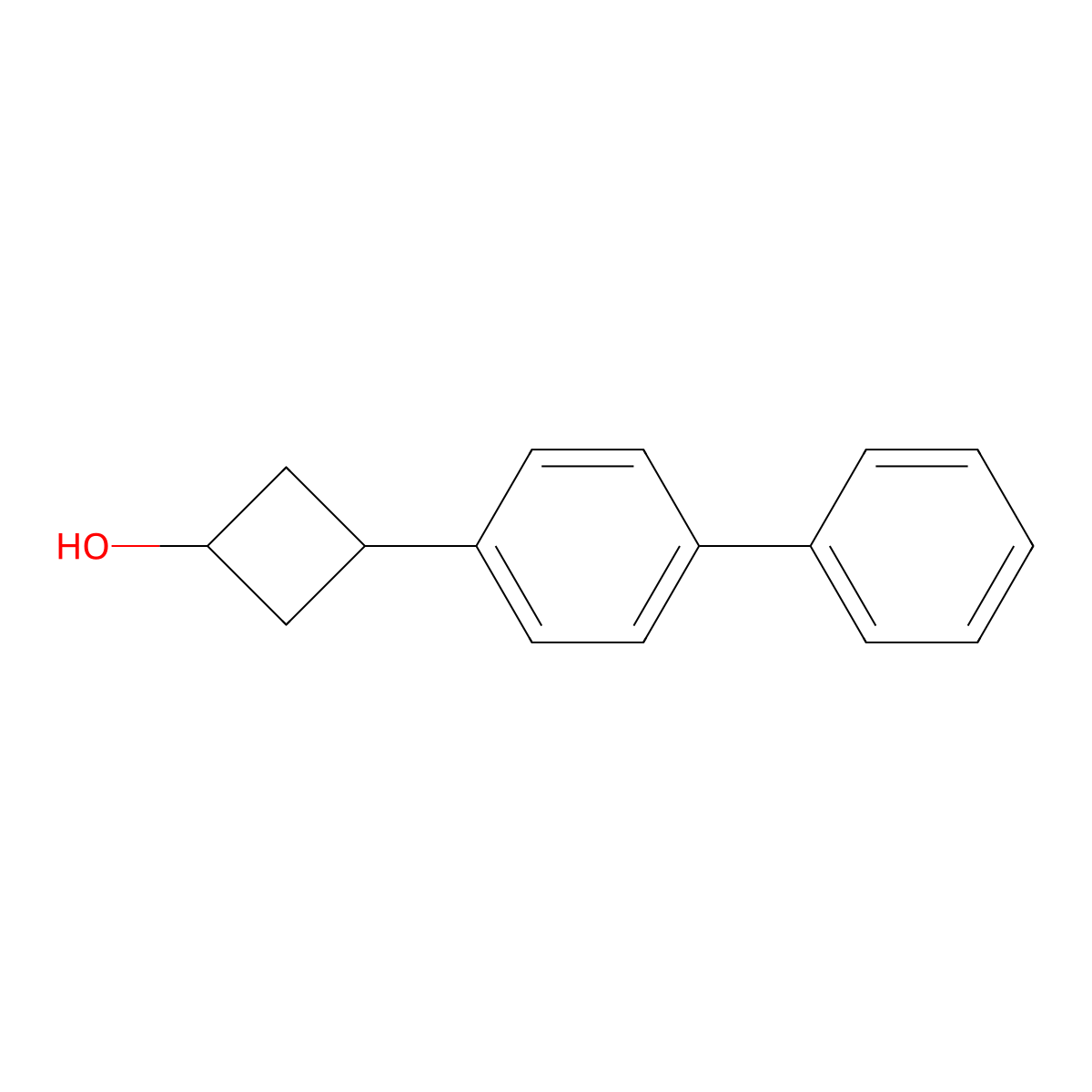 3-(4-Biphenylyl)cyclobutanol molecular structure, CAS 1540676-03-6