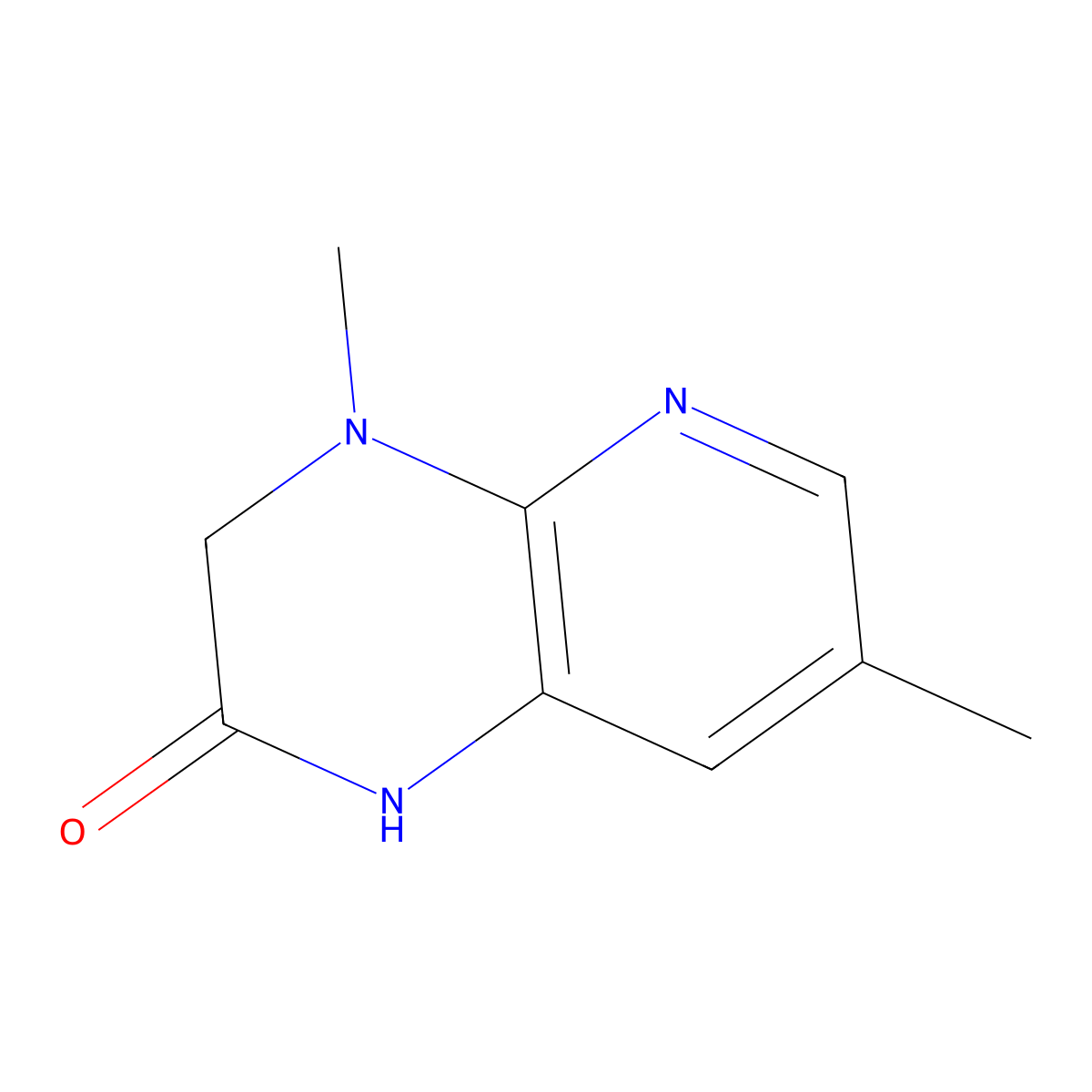 4,7-dimethyl-1H,2H,3H,4H-pyrido[2,3-b]pyrazin-2-one molecular structure, CAS 1540753-39-6