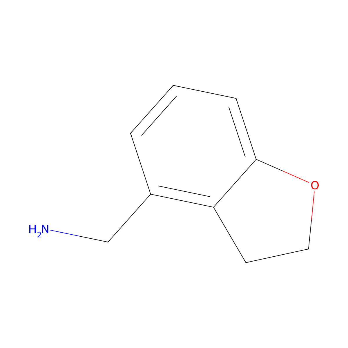 (2,3-Dihydrobenzofuran-4-yl)methanamine molecular structure, CAS 1540796-76-6