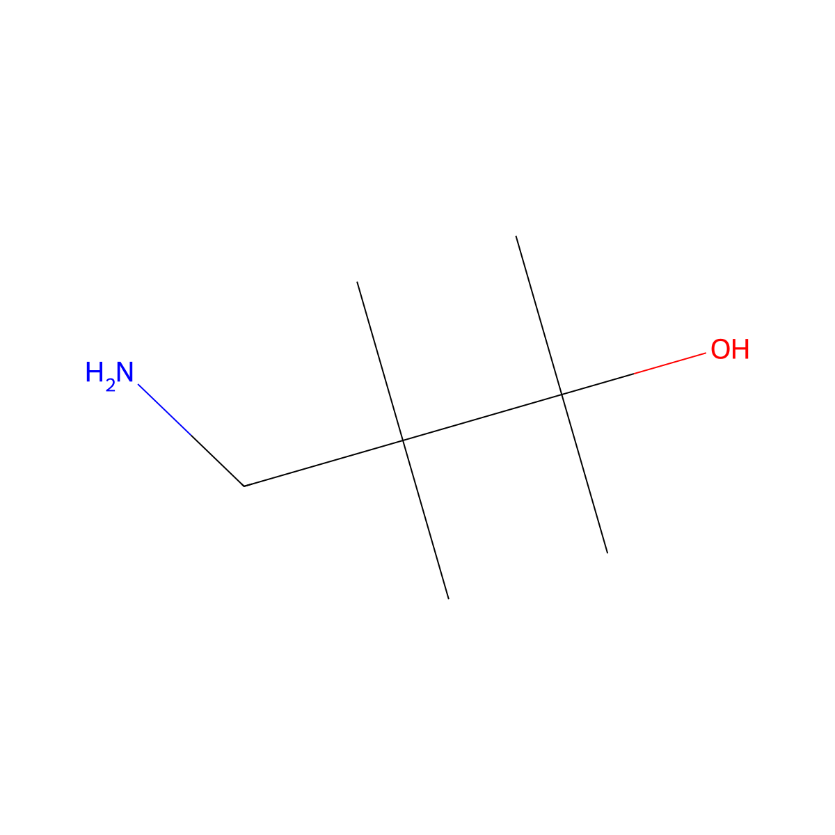 4-Amino-2,3,3-trimethylbutan-2-ol molecular structure, CAS 1540802-12-7