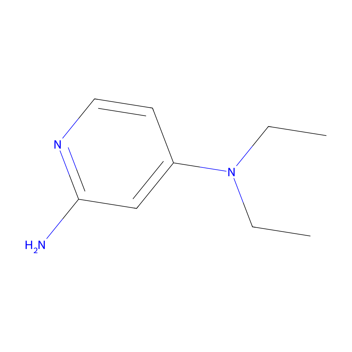 2-Amino-4-(diethylamino)pyridine molecular structure, CAS 1540814-94-5