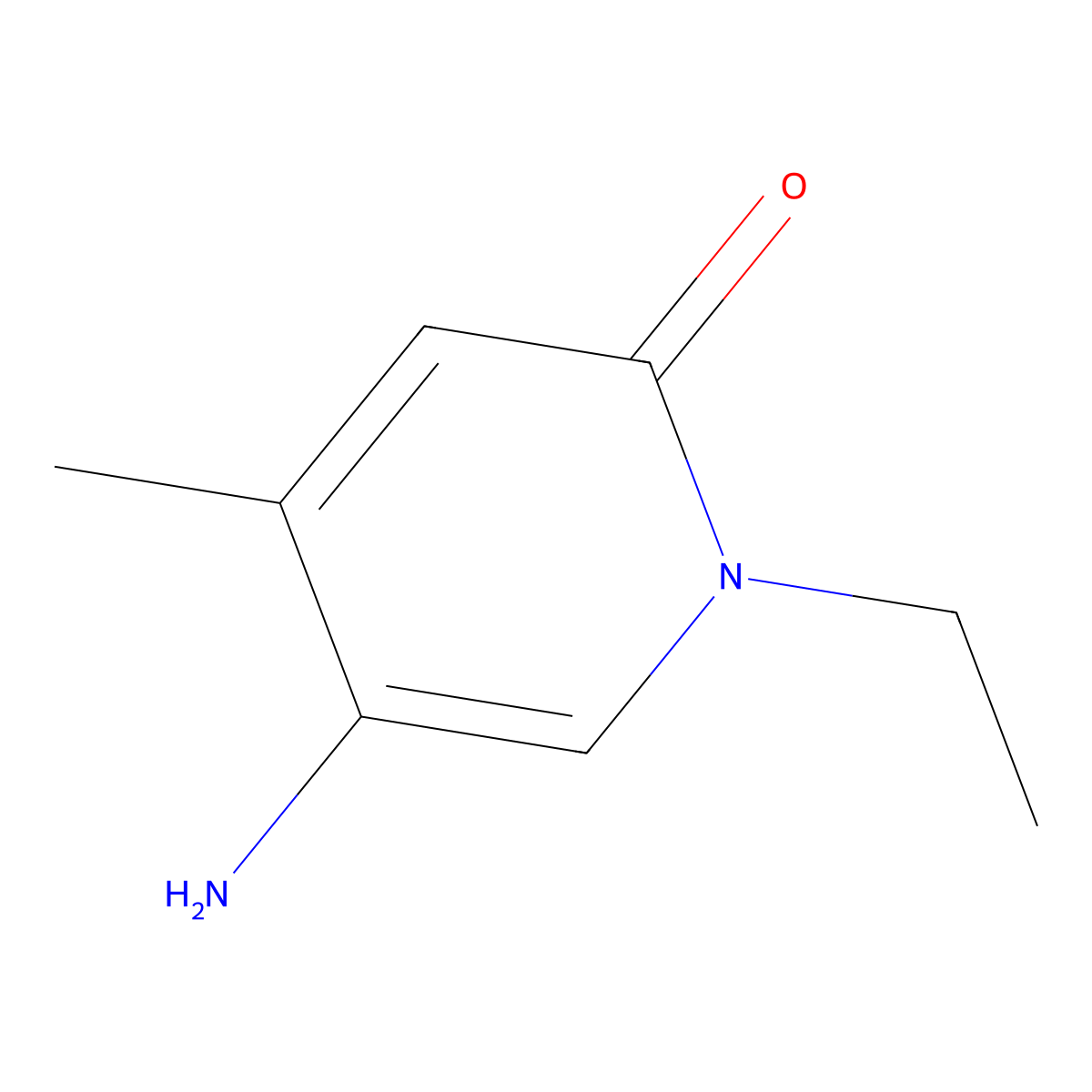 5-Amino-1-ethyl-4-methyl-1,2-dihydropyridin-2-one molecular structure, CAS 1540845-74-6