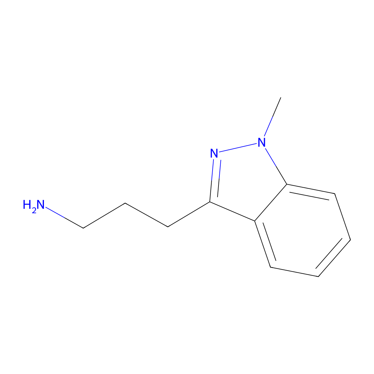 3-(1-Methyl-1h-indazol-3-yl)propan-1-amine molecular structure, CAS 1540863-36-2