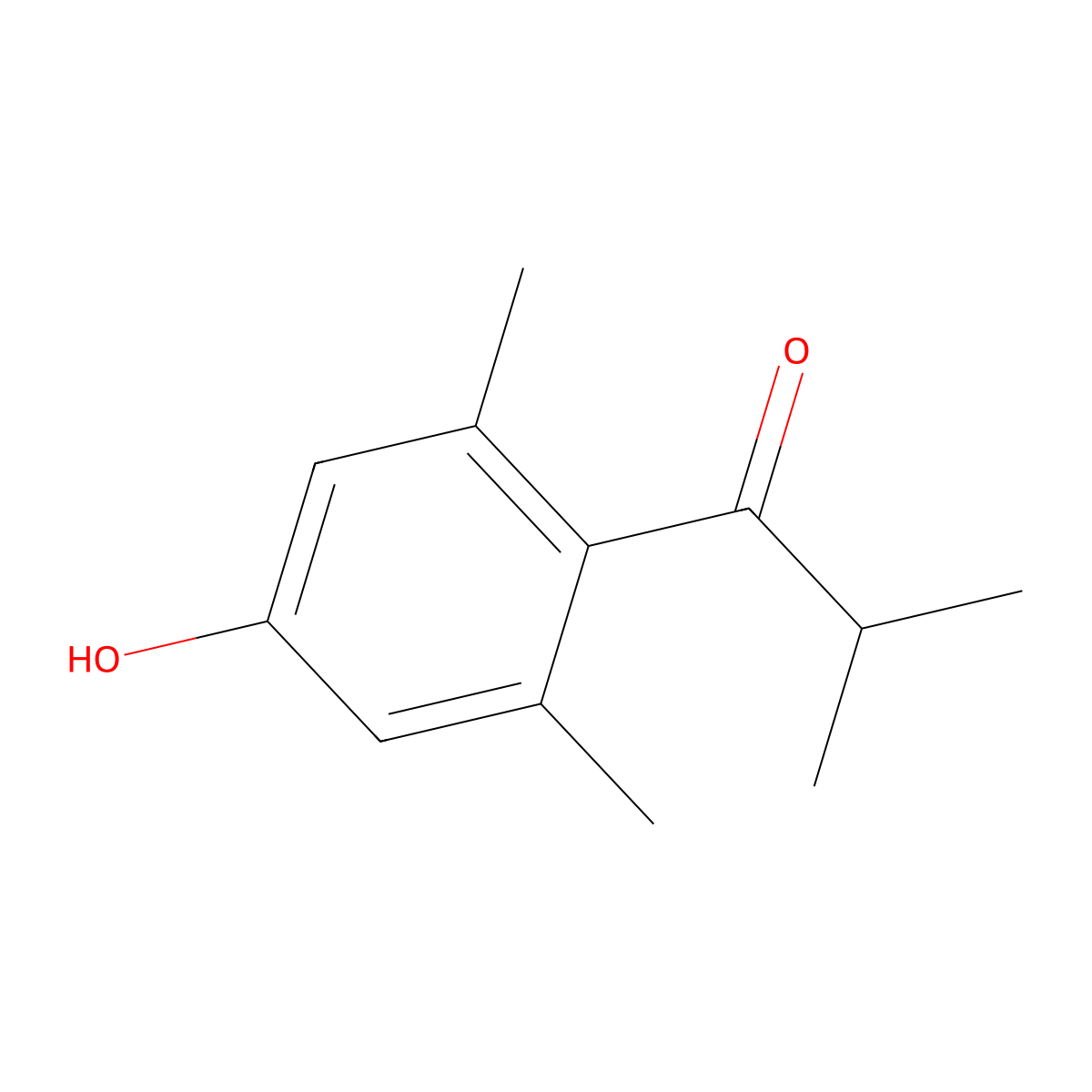 1-(4-Hydroxy-2,6-dimethylphenyl)-2-methylpropan-1-one molecular structure, CAS 1540887-90-8