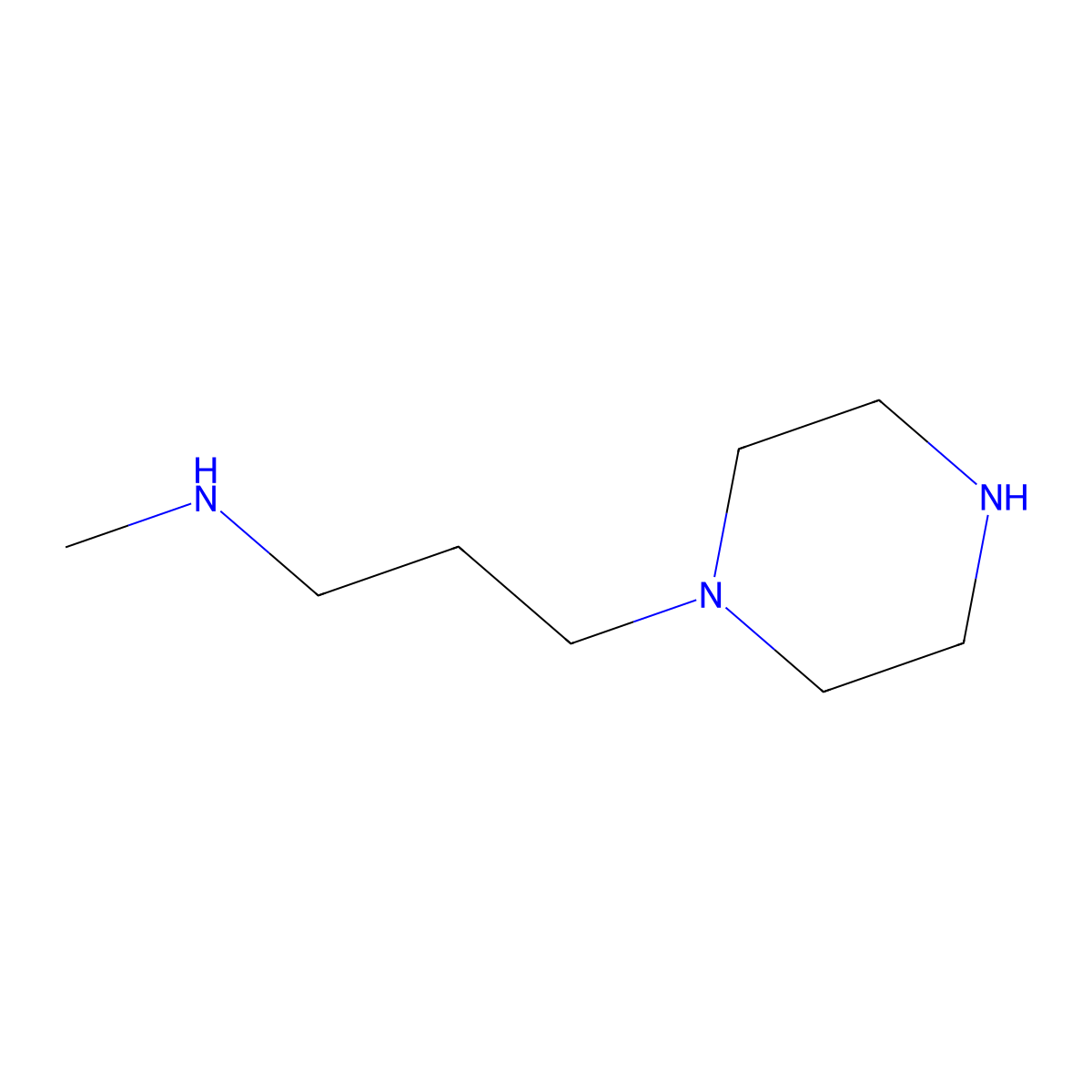 Methyl[3-(piperazin-1-yl)propyl]amine molecular structure, CAS 1540918-47-5