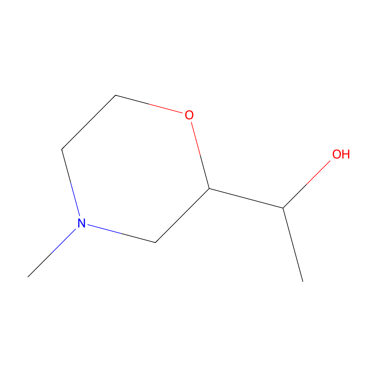 1-(4-Methylmorpholin-2-yl)ethan-1-ol molecular structure, CAS 1540922-49-3