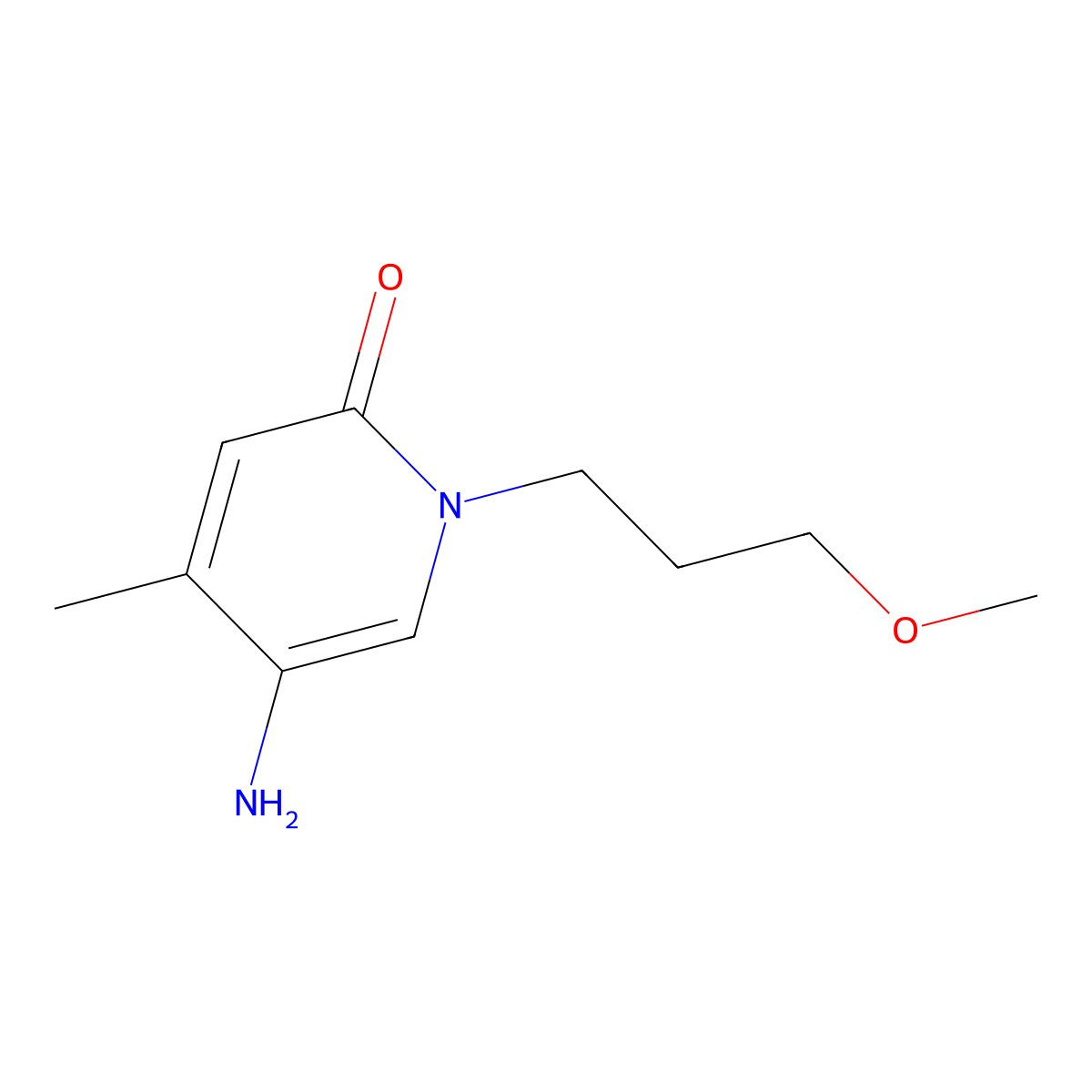 5-Amino-1-(3-methoxypropyl)-4-methylpyridin-2(1h)-one molecular structure, CAS 1540929-20-1