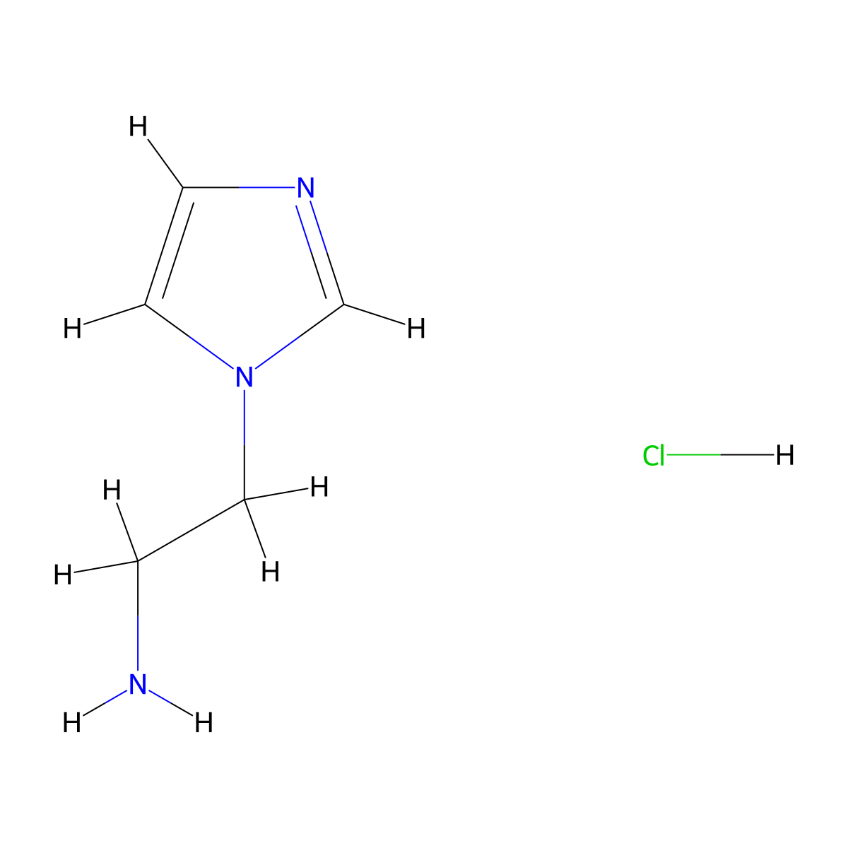2-(1H-Imidazol-1-YL)ethanamine hydrochloride molecular structure, CAS 154094-97-0