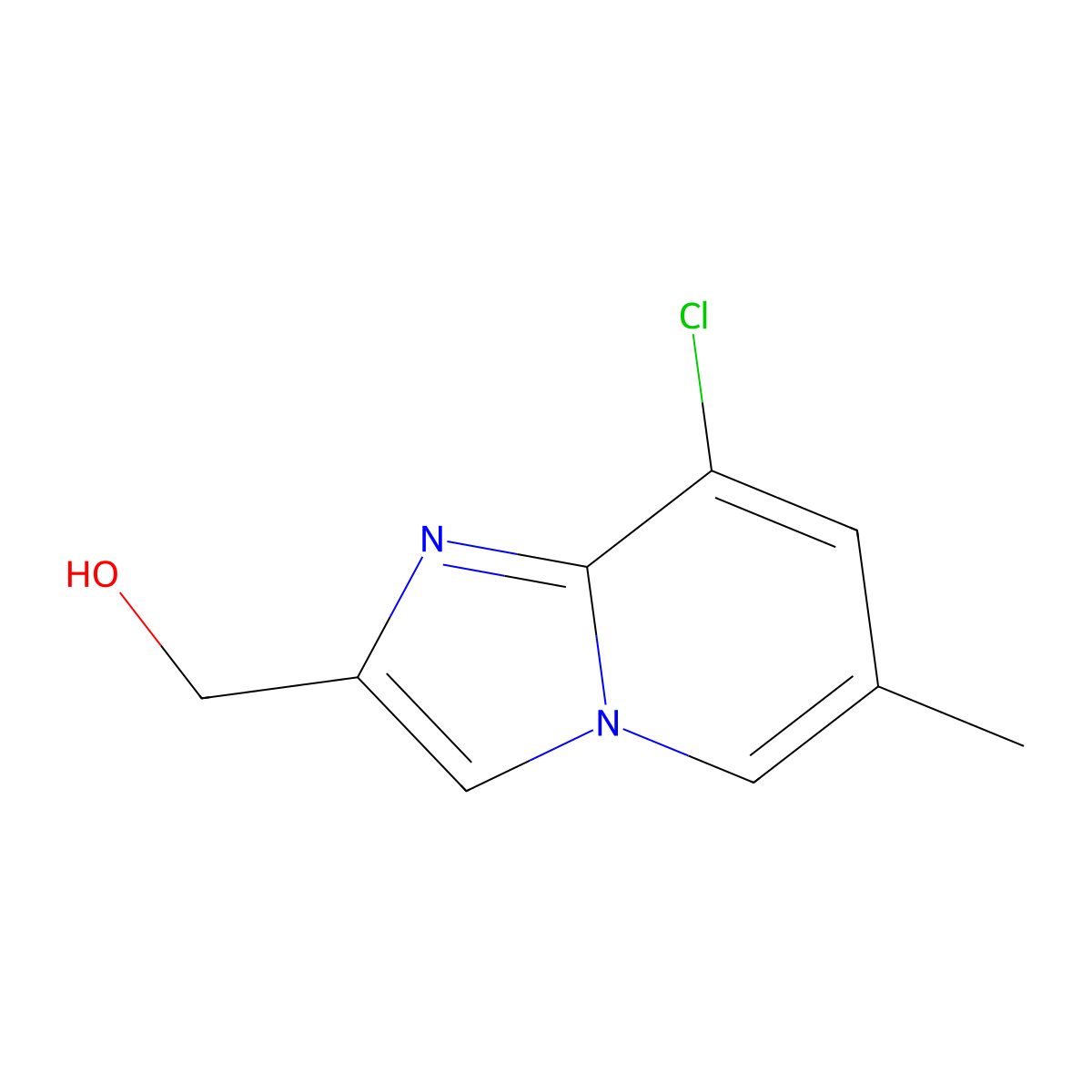 (8-Chloro-6-methylimidazo[1,2-a]pyridin-2-yl)methanol molecular structure, CAS 1540948-67-1