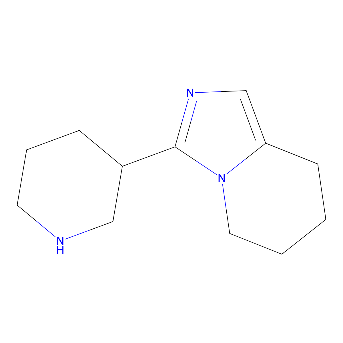 3-{5H,6H,7H,8H-imidazo[1,5-a]pyridin-3-yl}piperidine molecular structure, CAS 1540988-34-8