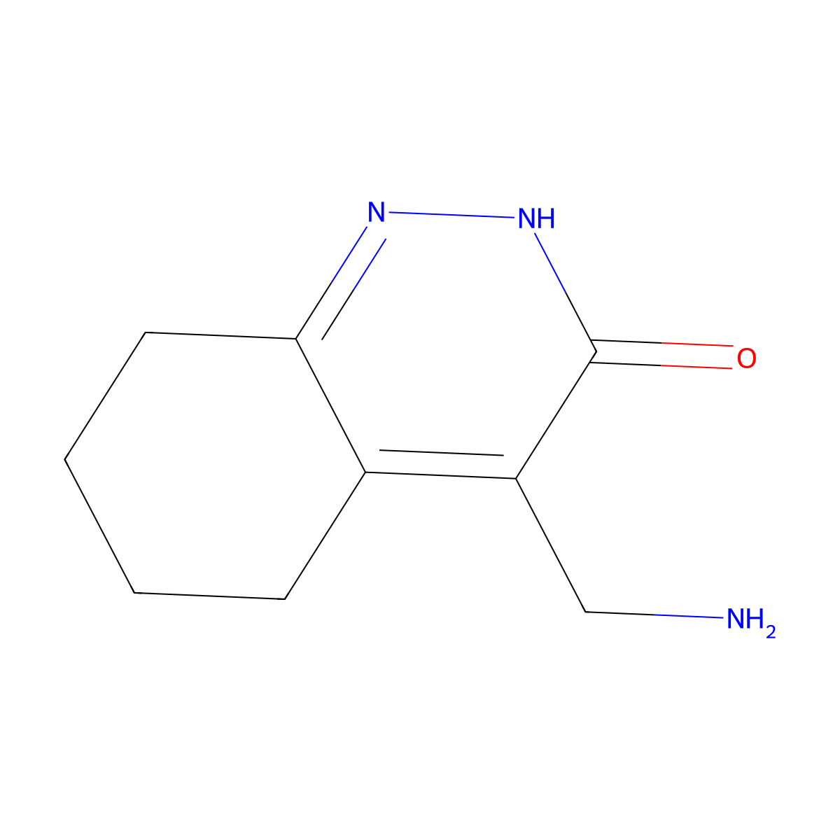 4-(Aminomethyl)-2,3,5,6,7,8-hexahydrocinnolin-3-one molecular structure, CAS 1540999-64-1