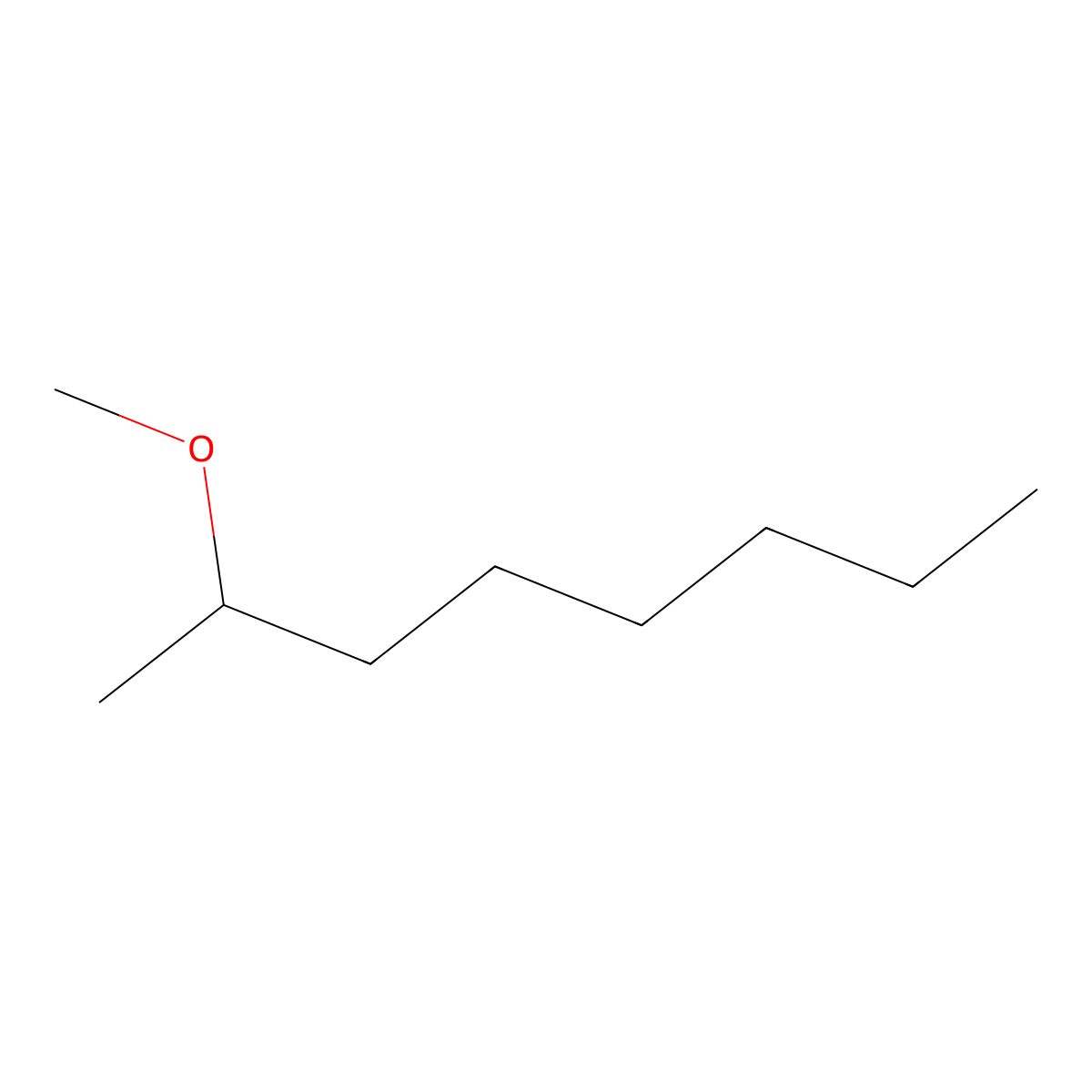 2-Methoxyoctane molecular structure, CAS 1541-09-9