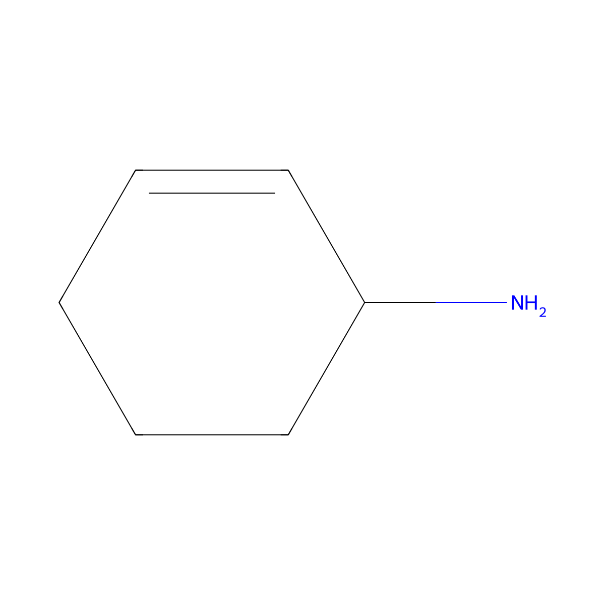 2-Cyclohexen-1-amine molecular structure, CAS 1541-25-9