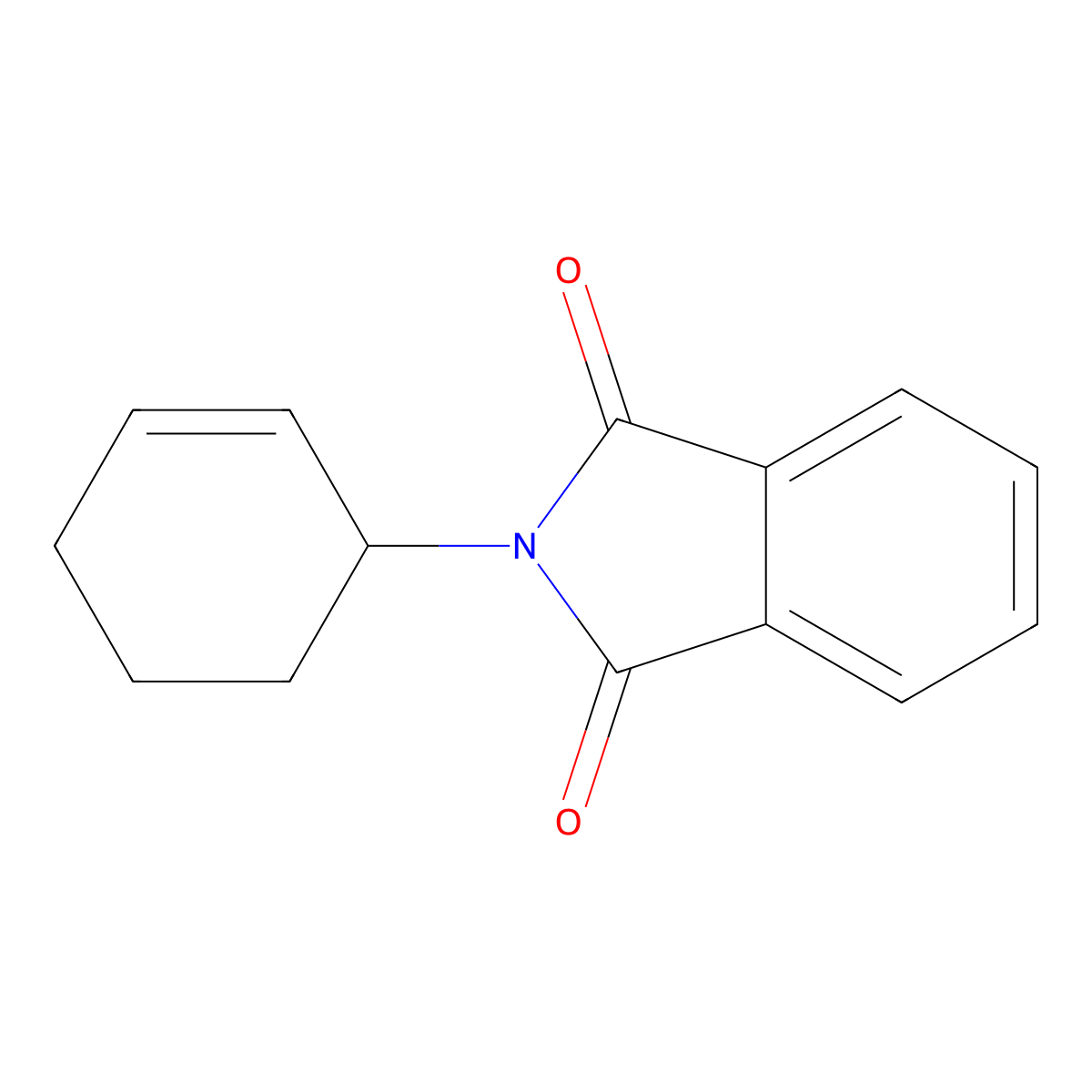 2-(Cyclohex-2-enyl)isoindoline-1,3-dione molecular structure, CAS 1541-26-0