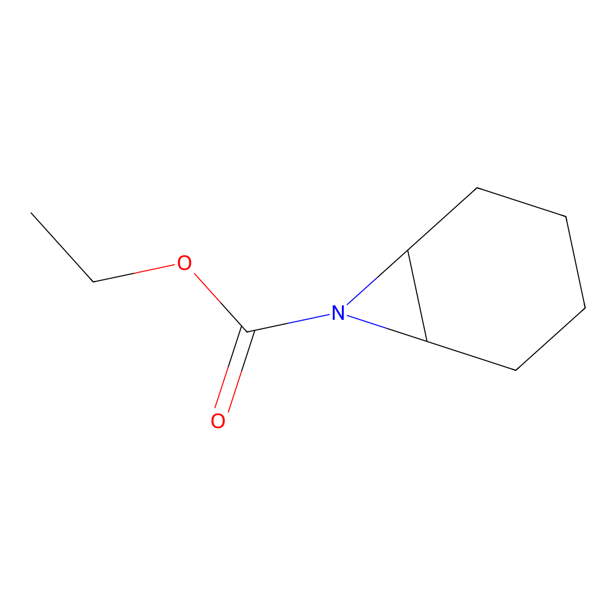 Ethyl 7-azabicyclo(4.1.0)heptane-7-carboxylate molecular structure, CAS 1541-27-1