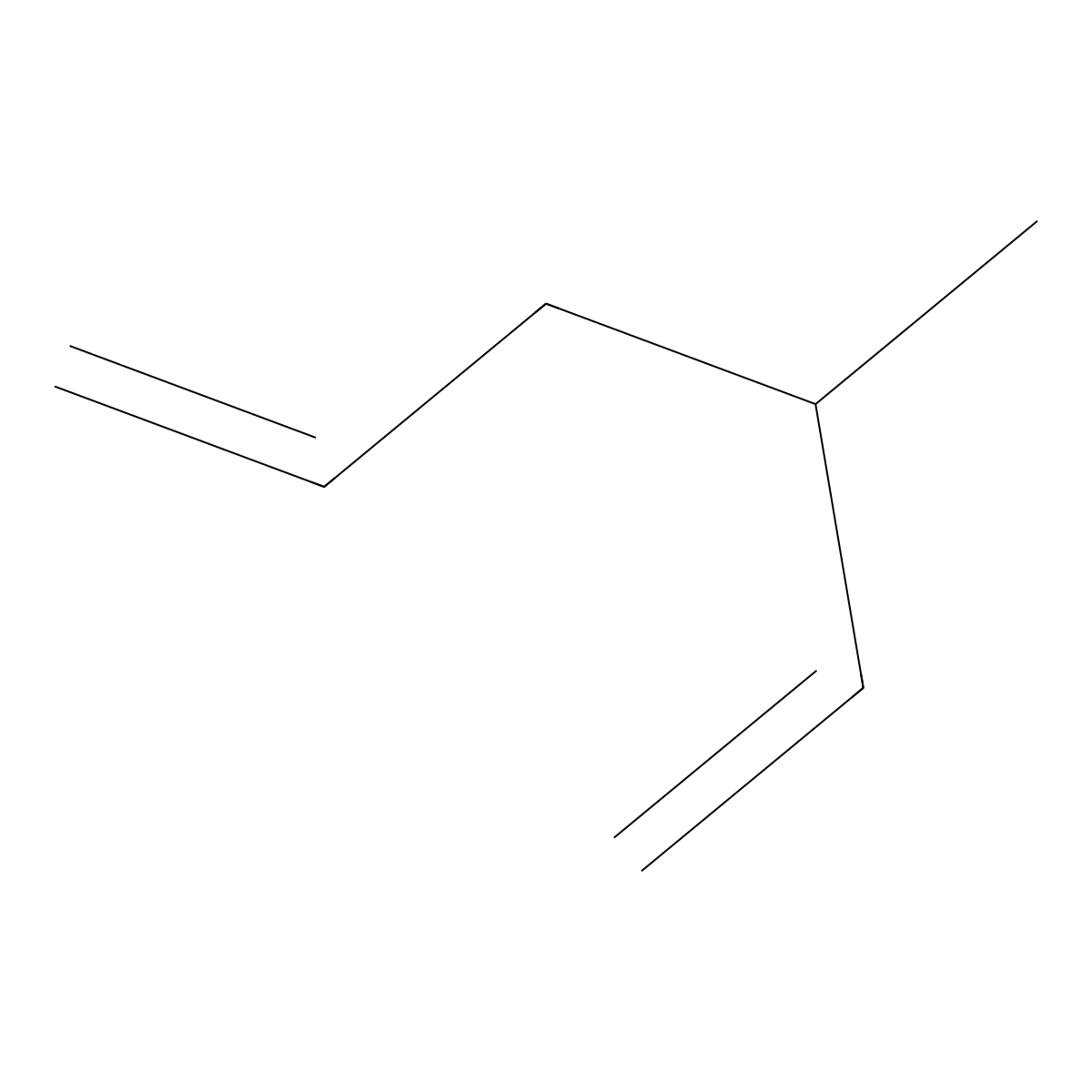 1,5-Hexadiene, 3-methyl- molecular structure, CAS 1541-33-9