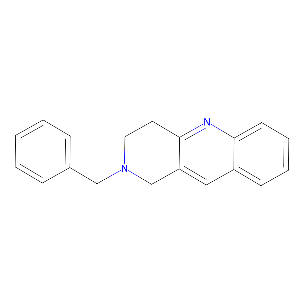 2-Benzyl-1,2,3,4-tetrahydrobenzo[b][1,6]naphthyridine molecular structure, CAS 1541-57-7