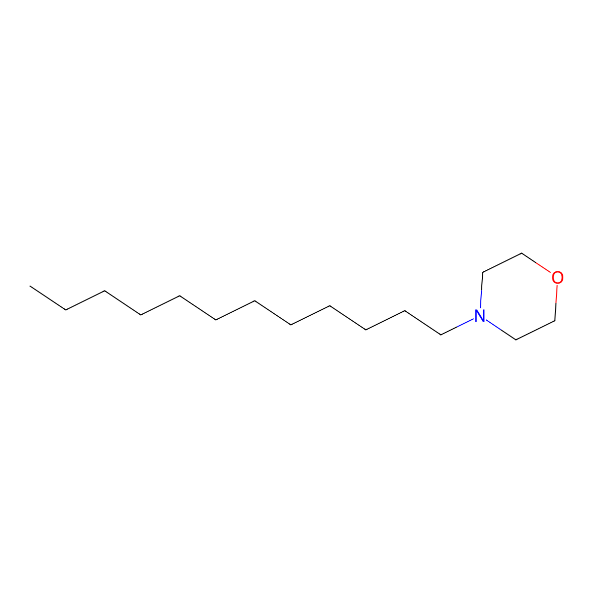 N-Dodecylmorpholine molecular structure, CAS 1541-81-7