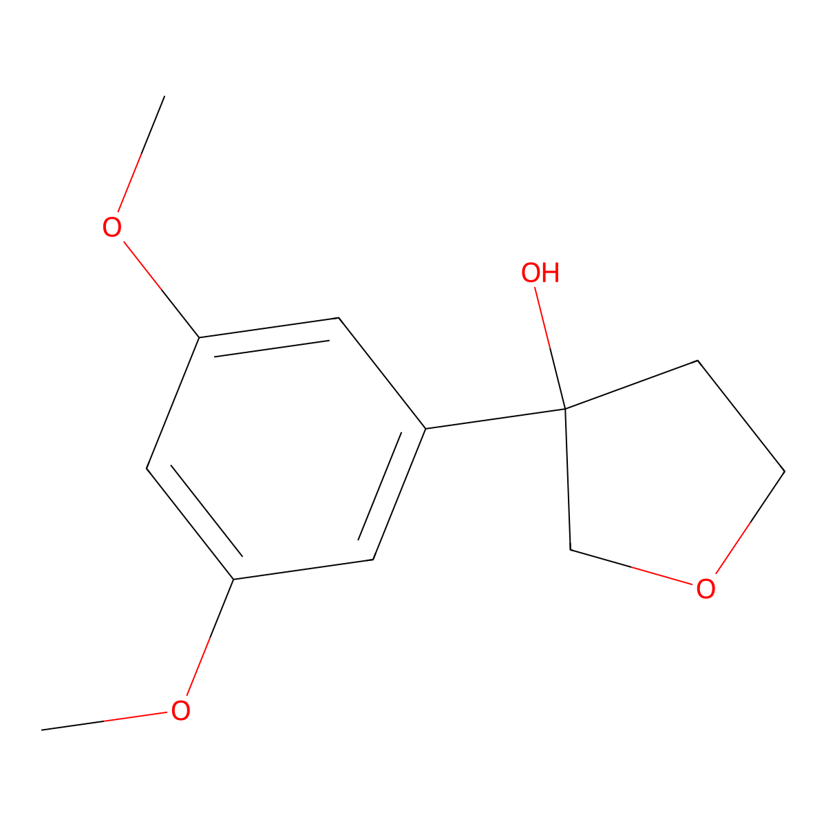 3-(3,5-Dimethoxyphenyl)oxolan-3-ol molecular structure, CAS 1541017-62-2
