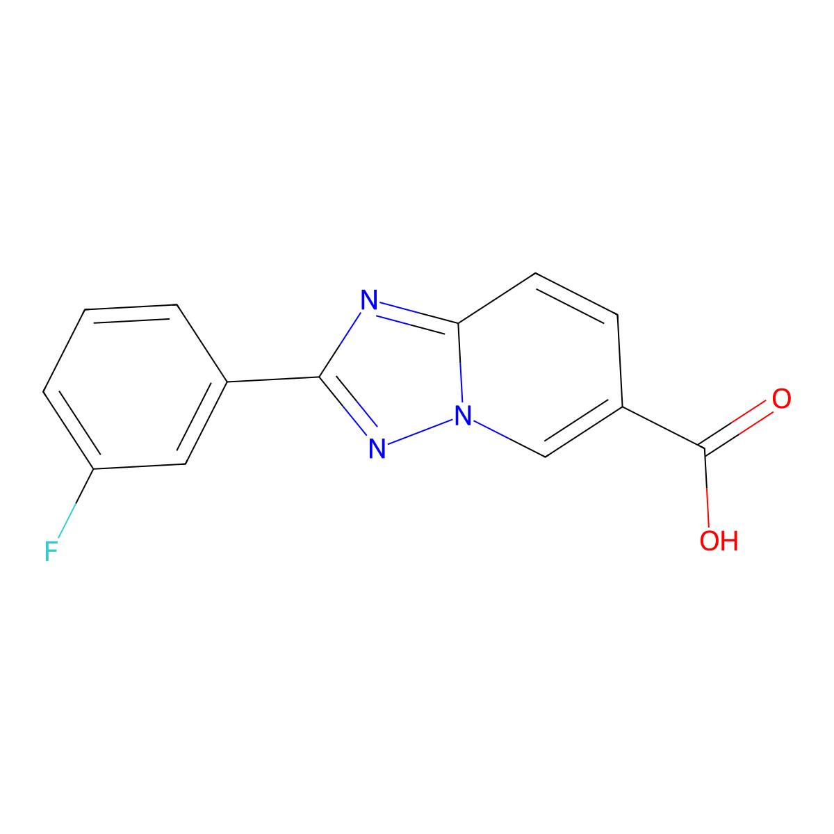 2-(3-Fluorophenyl)-[1,2,4]triazolo[1,5-A]pyridine-6-carboxylic acid molecular structure, CAS 1541040-39-4