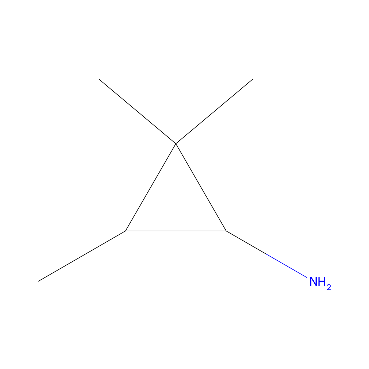 2,2,3-Trimethylcyclopropan-1-amine molecular structure, CAS 1541042-22-1