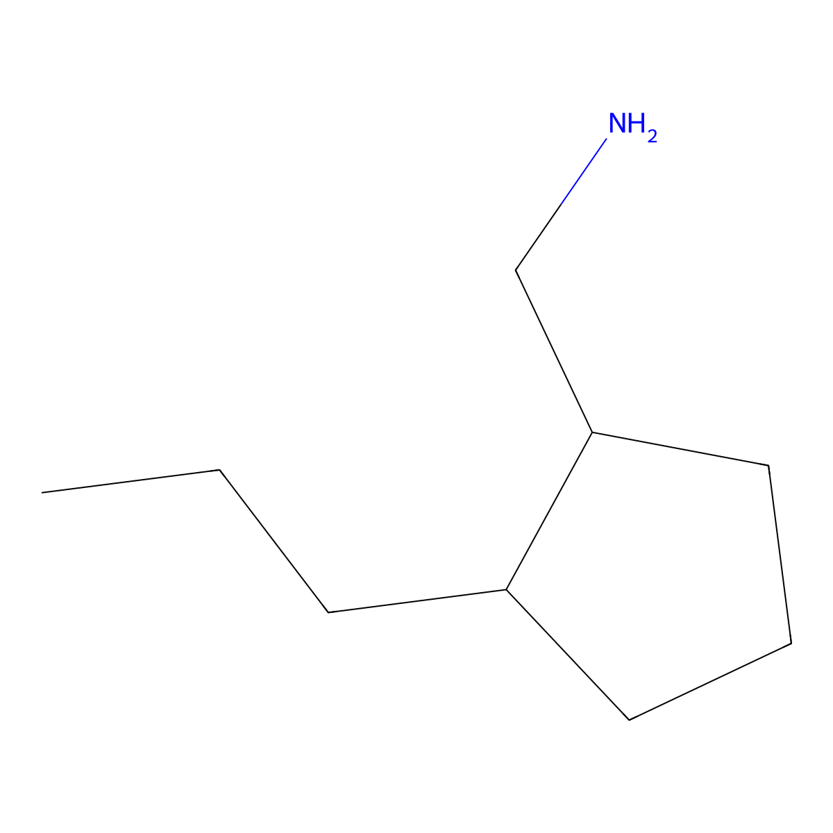 (2-Propylcyclopentyl)methanamine molecular structure, CAS 1541045-23-1
