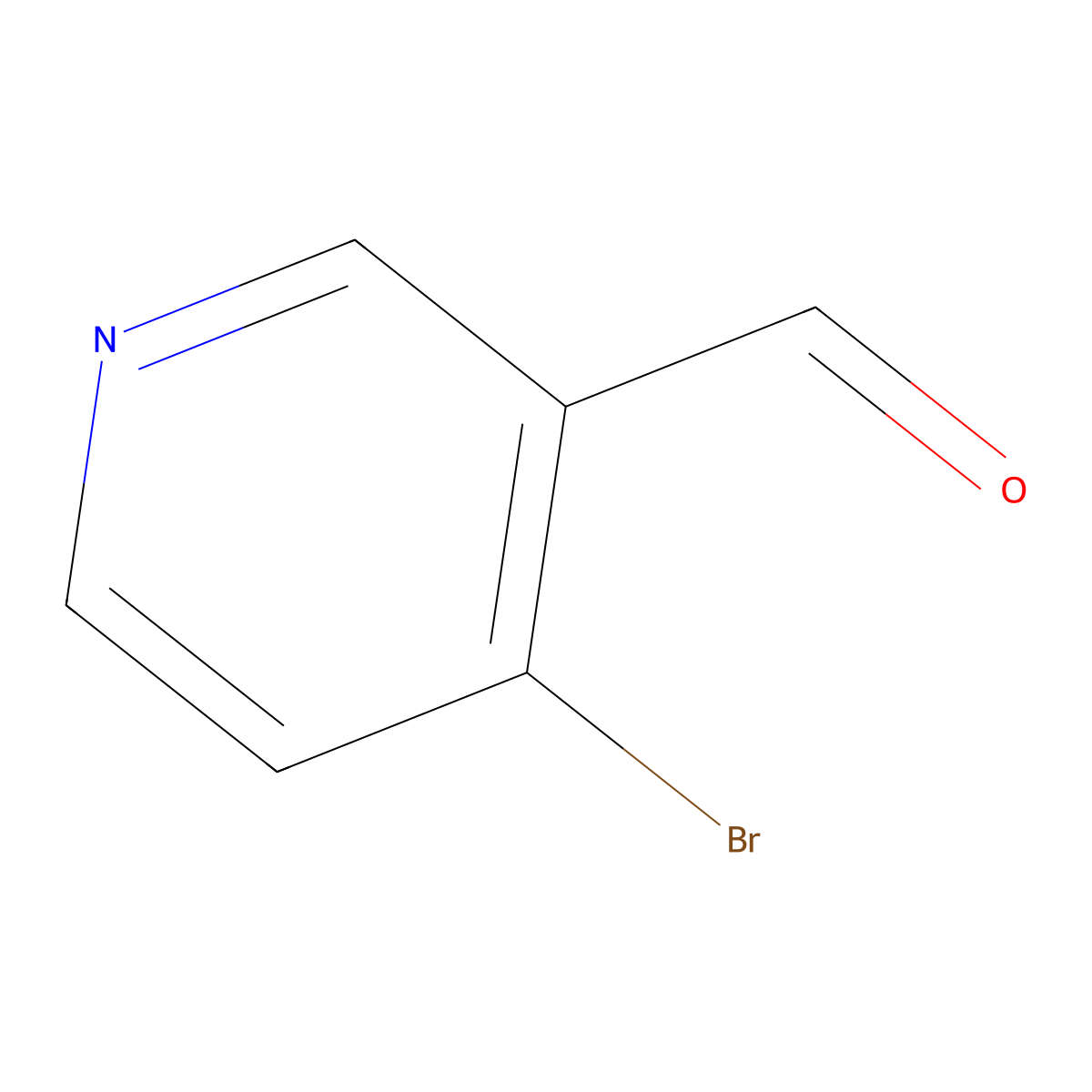 4-Bromopyridine-3-carbaldehyde molecular structure, CAS 154105-64-3