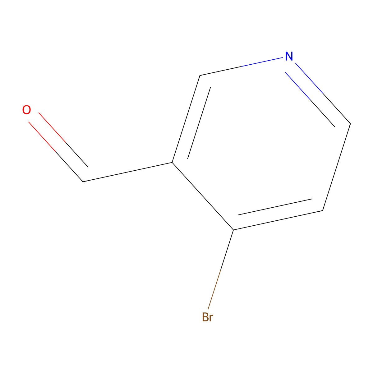 4-Bromopyridine-3-carbaldehyde molecular structure, CAS 154105-64-3