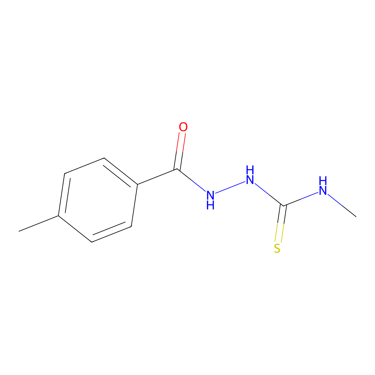 N-Methyl-2-(4-methylbenzoyl)hydrazinecarbothioamide molecular structure, CAS 154106-03-3