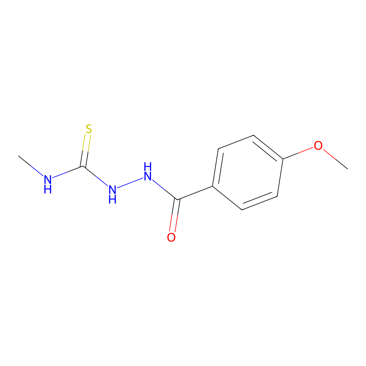 2-(4-Methoxybenzoyl)-N-methylhydrazinecarbothioamide molecular structure, CAS 154106-04-4