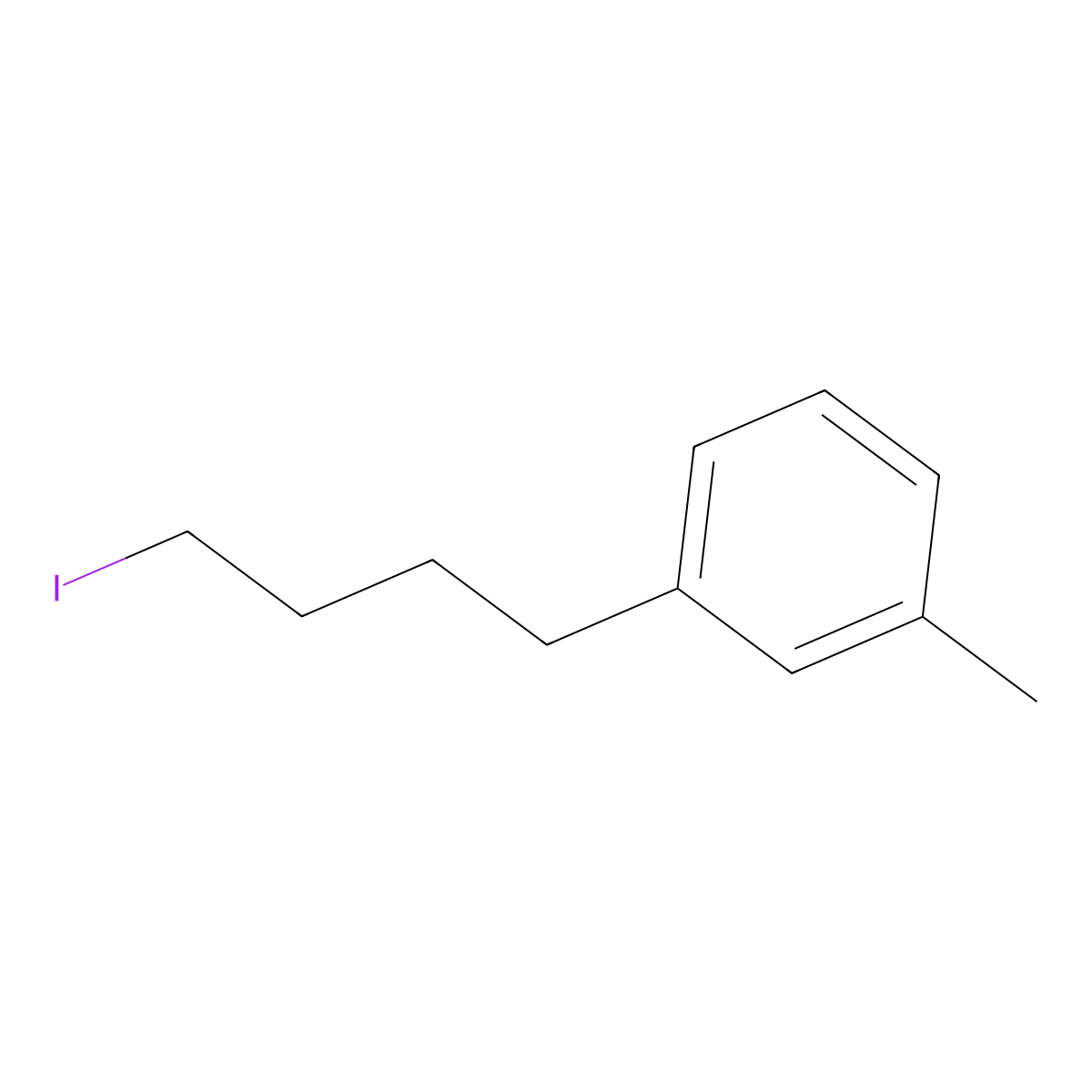 1-(4-Iodobutyl)-3-methylbenzene molecular structure, CAS 154108-09-5