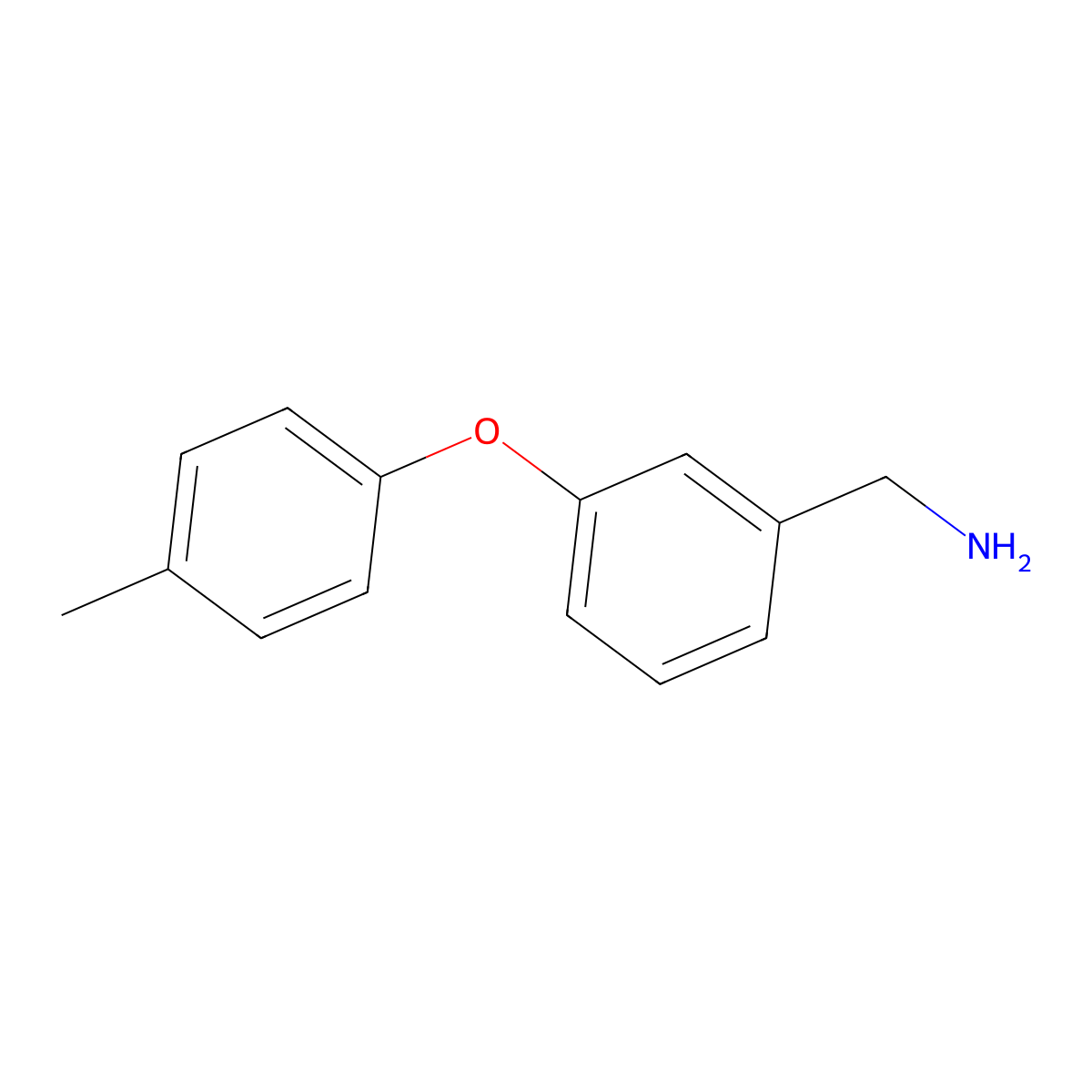 (3-(p-Tolyloxy)phenyl)methanamine molecular structure, CAS 154108-16-4