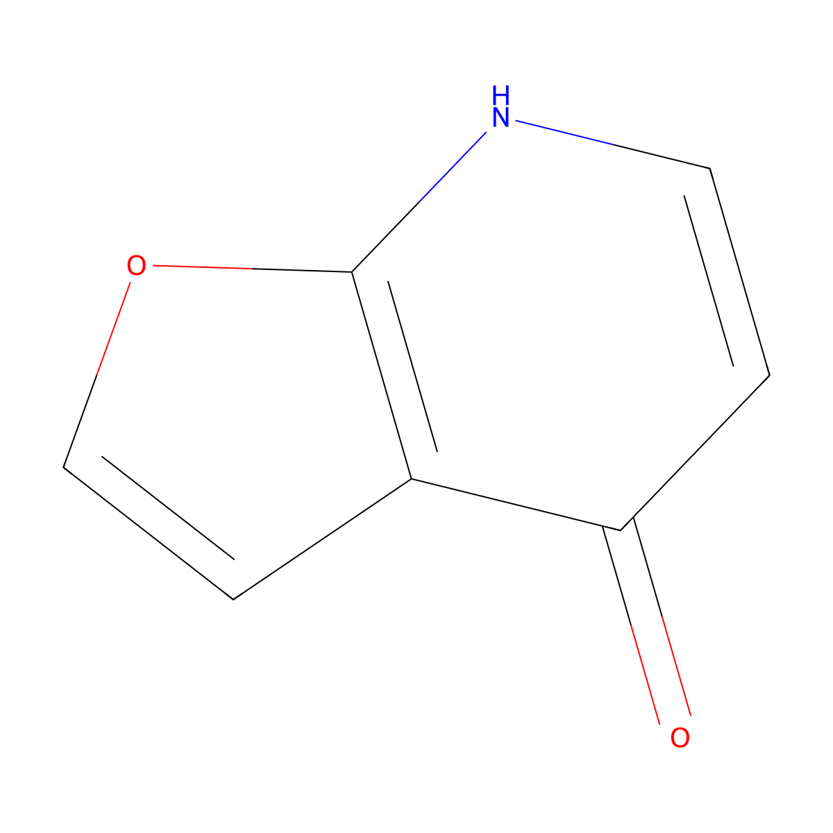 Furo[2,3-b]pyridin-4-ol molecular structure, CAS 1541097-93-1