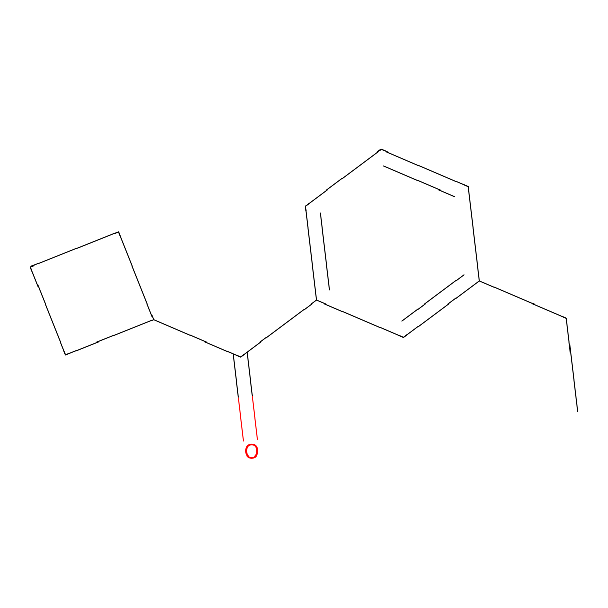 Cyclobutyl(3-ethylphenyl)methanone molecular structure, CAS 1541099-05-1