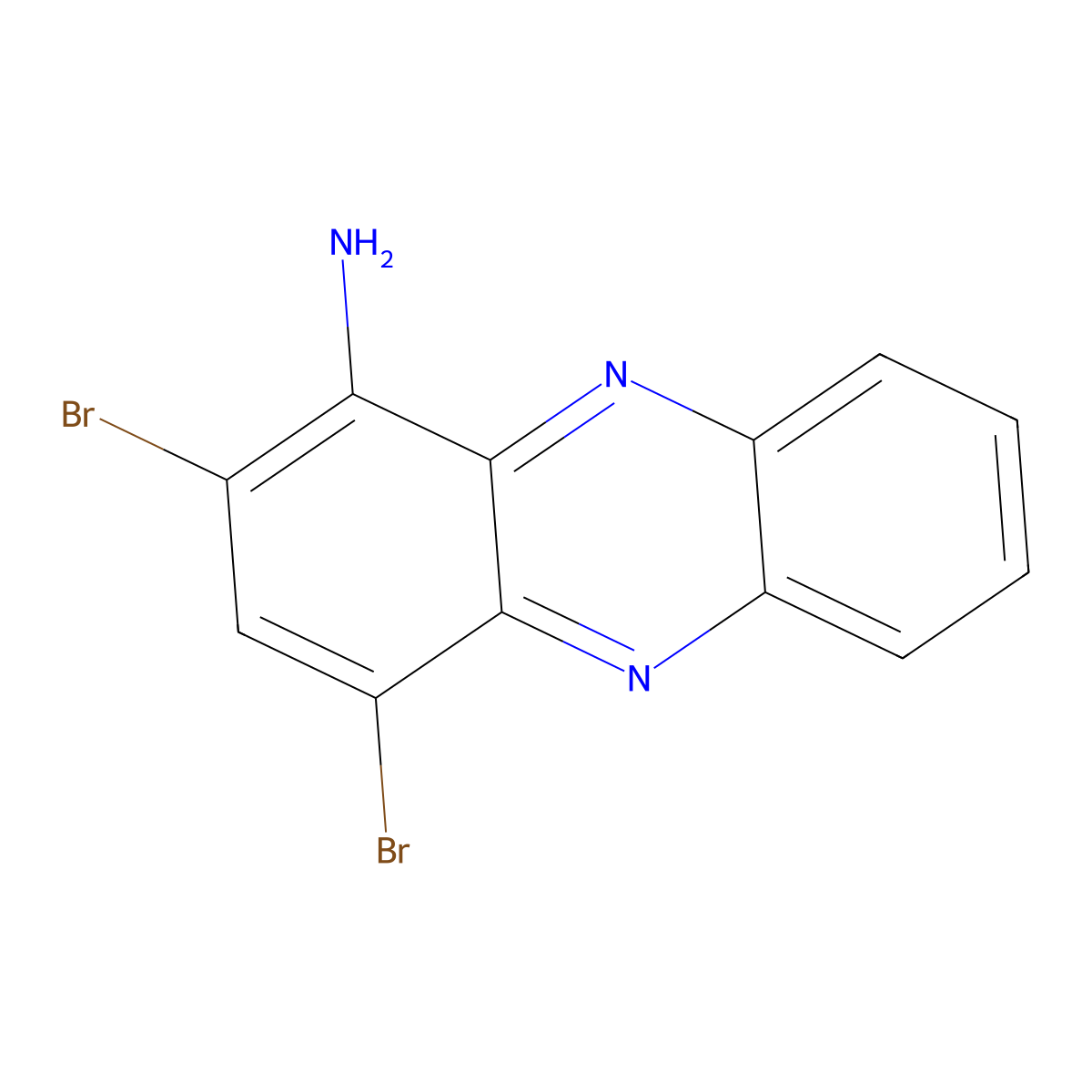 2,4-Dibromophenazin-1-amine molecular structure, CAS 1541142-05-5