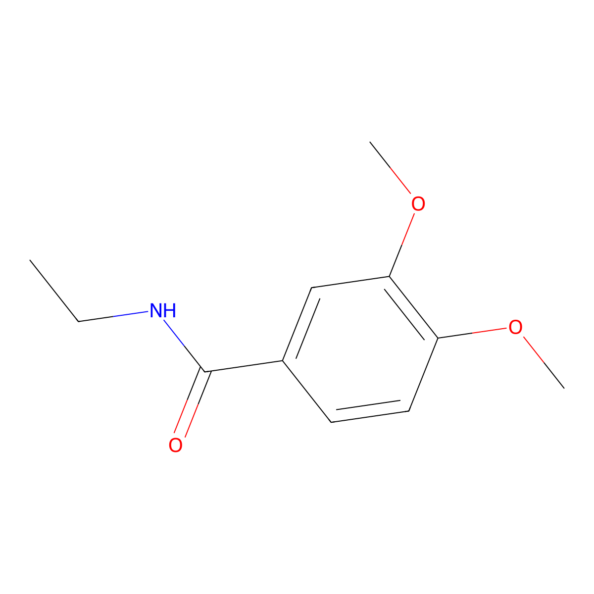 N-ethyl-3,4-dimethoxybenzamide molecular structure, CAS 154119-02-5
