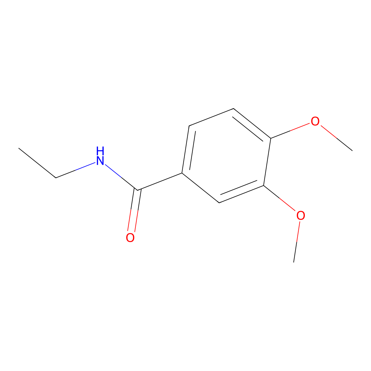 N-ethyl-3,4-dimethoxybenzamide molecular structure, CAS 154119-02-5