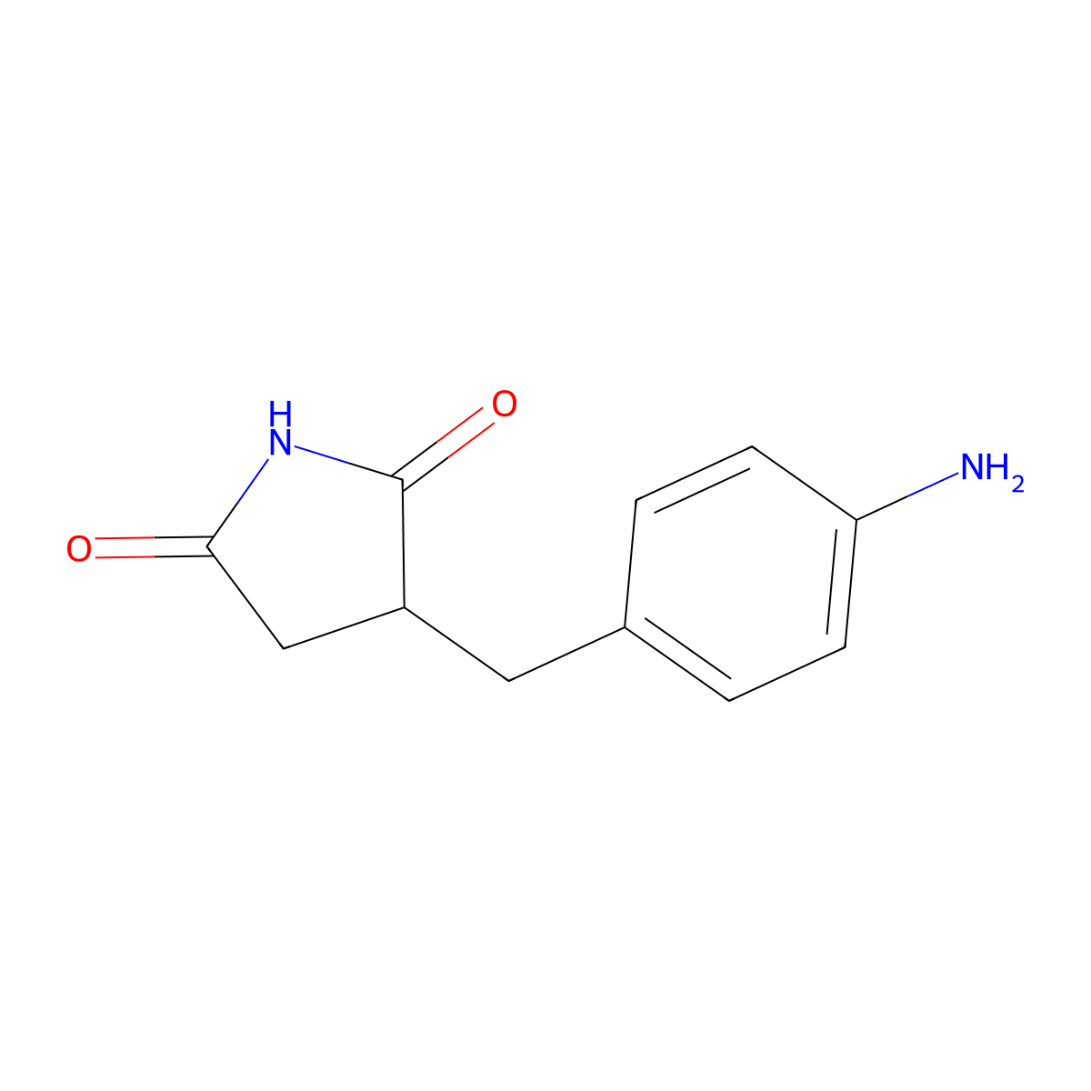 3-[(4-Aminophenyl)methyl]pyrrolidine-2,5-dione molecular structure, CAS 154121-40-1