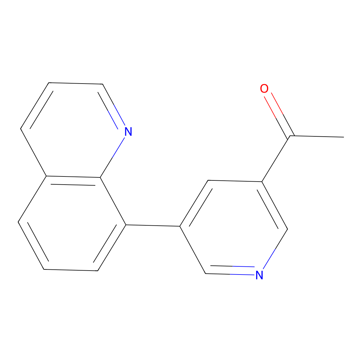 1-[5-(8-Quinolinyl)-3-pyridinyl]ethanone molecular structure, CAS 1541266-09-4