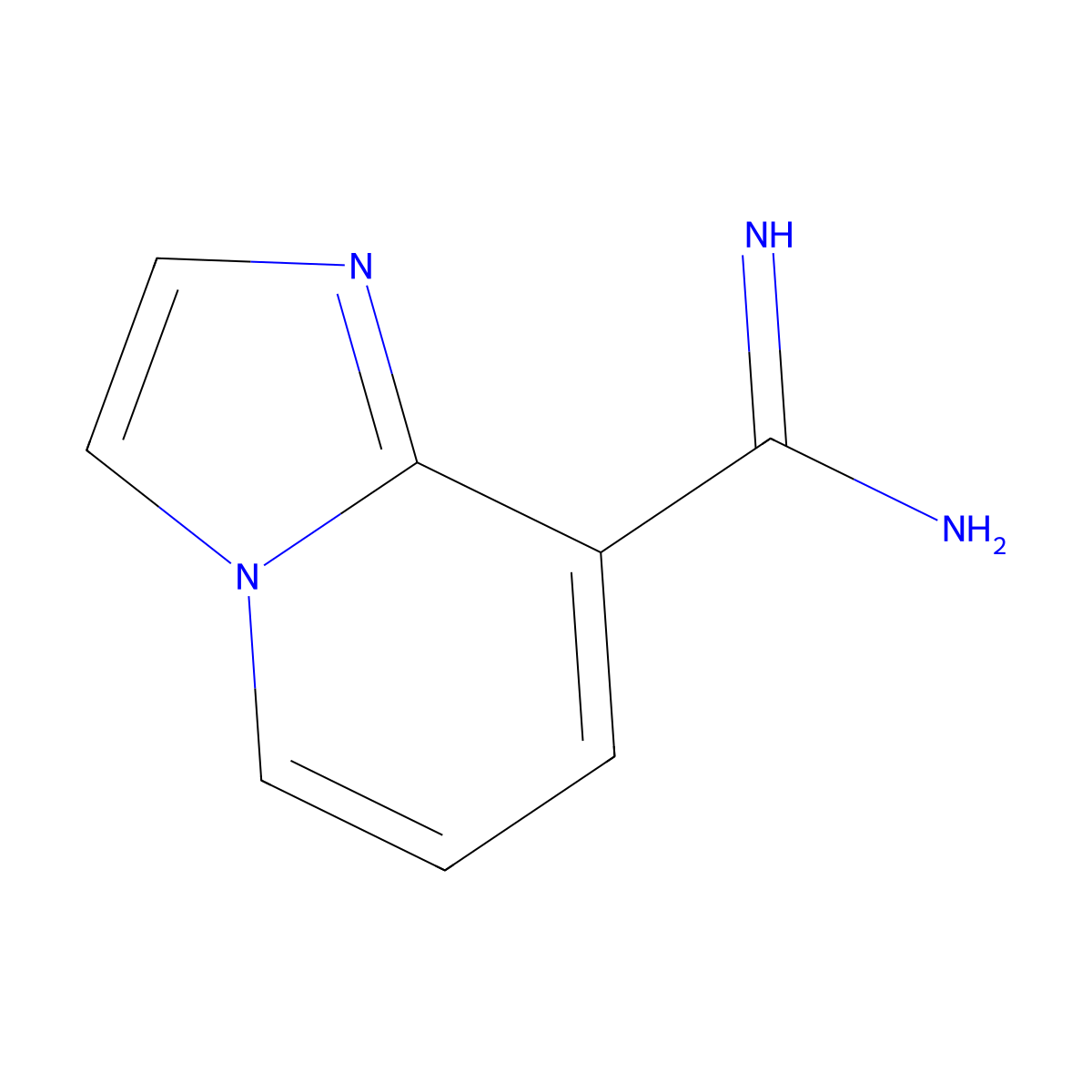 Imidazo[1,2-a]pyridine-8-carboximidamide molecular structure, CAS 1541266-80-1