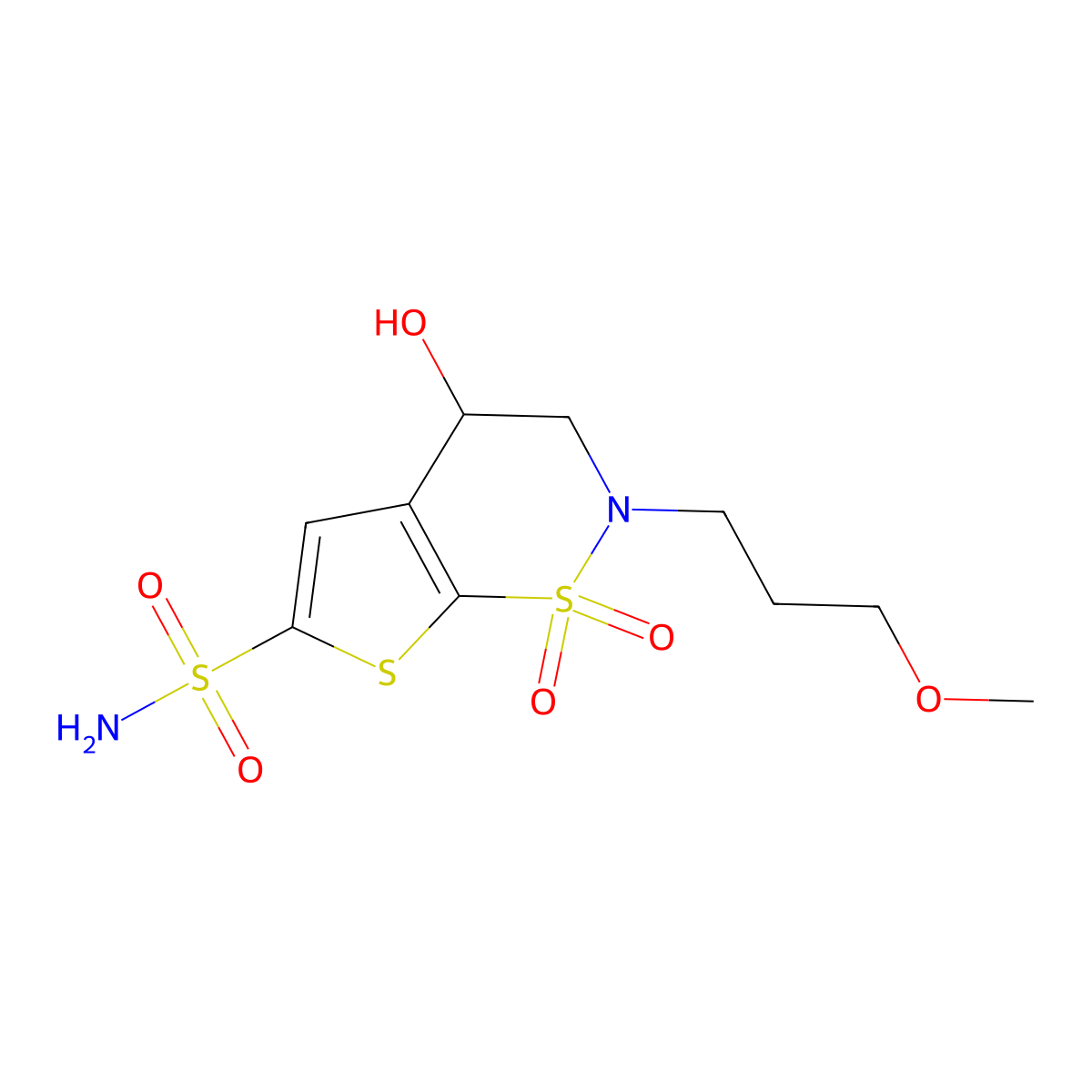 (4S)-1,1-dioxide-3,4-dihydro-4-hydroxy-2- molecular structure, CAS 154127-40-9