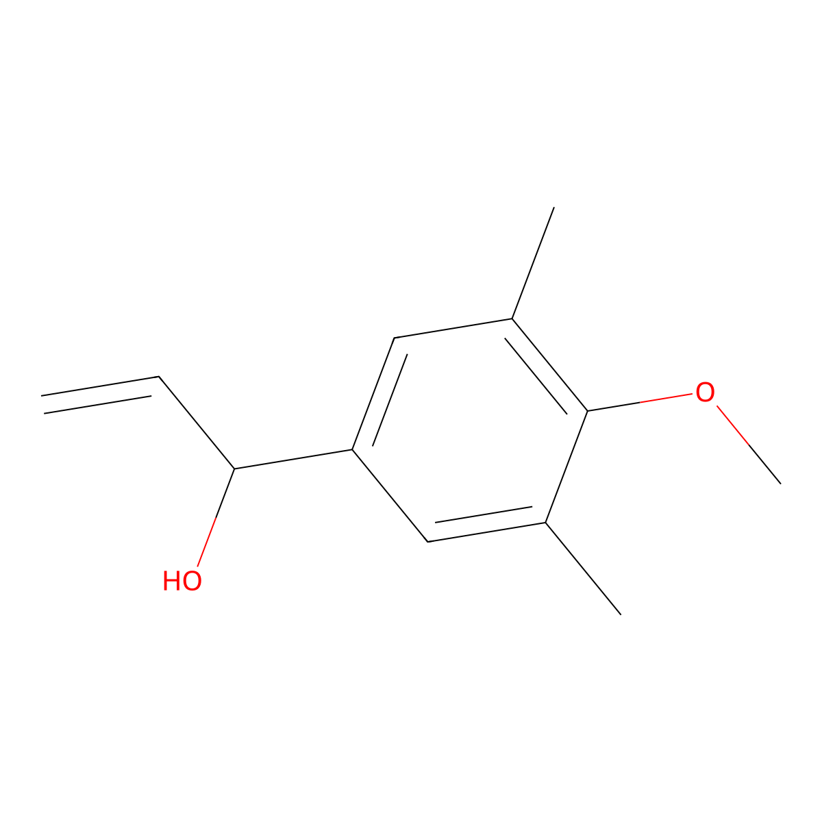1-(4-Methoxy-3,5-dimethylphenyl)prop-2-en-1-ol molecular structure, CAS 1541276-42-9