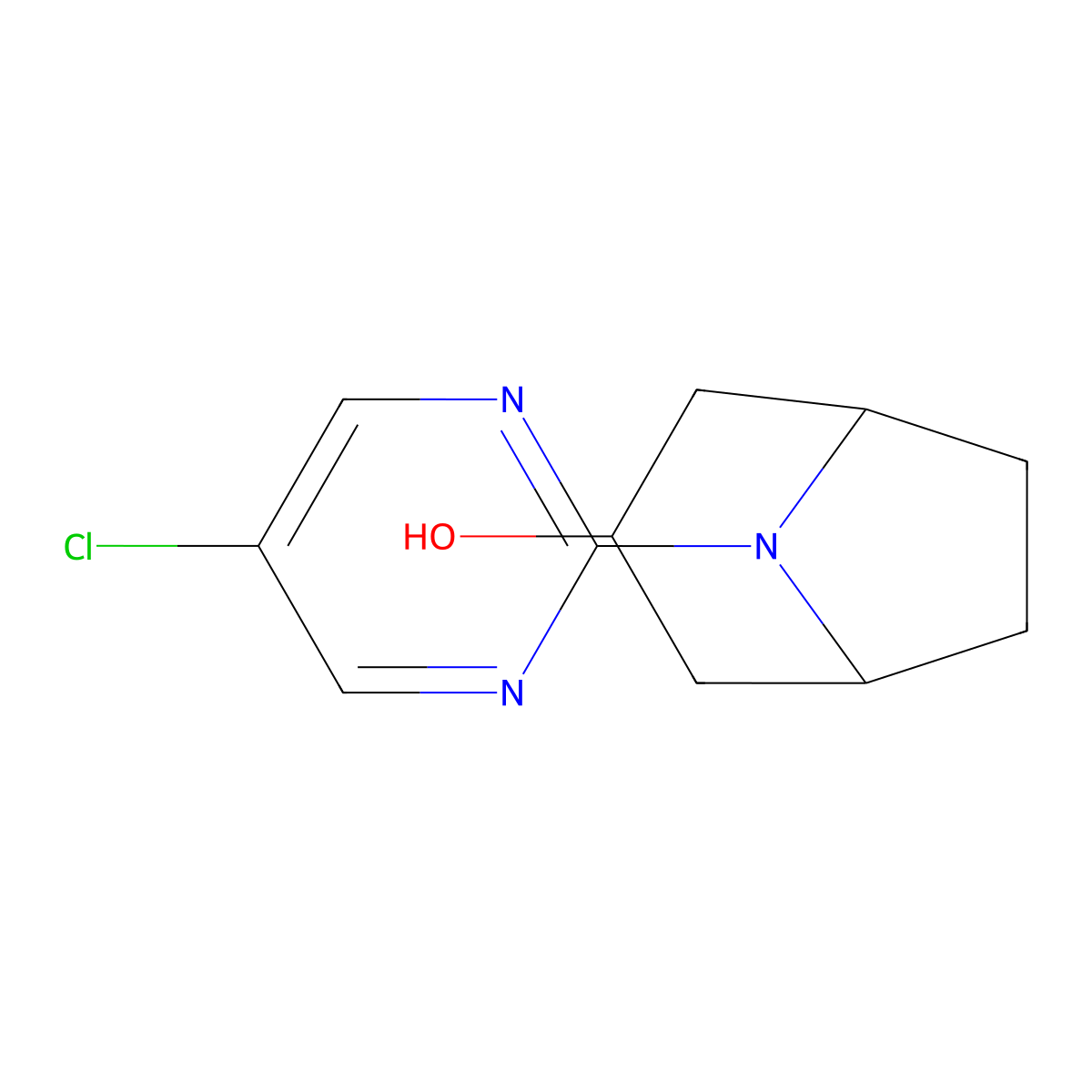 8-(5-Chloropyrimidin-2-yl)-8-azabicyclo[3.2.1]octan-3-ol molecular structure, CAS 1541301-34-1