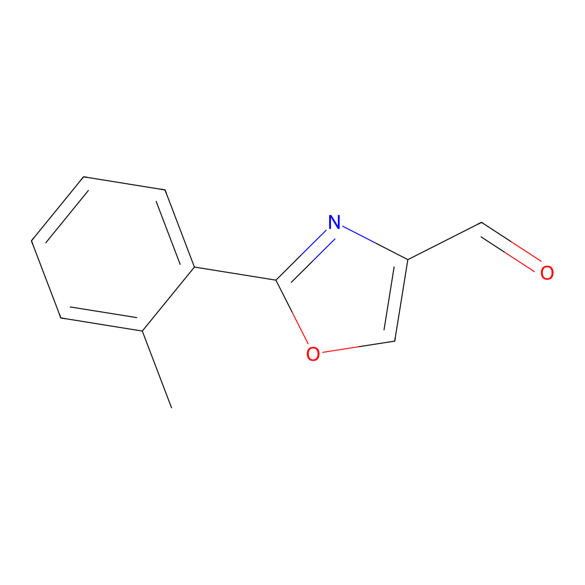 2-(o-Tolyl)oxazole-4-carbaldehyde molecular structure, CAS 154136-88-6