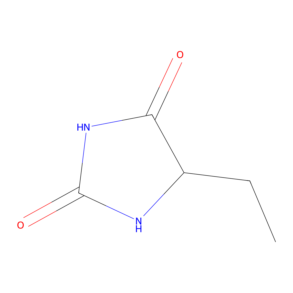 5-Ethylhydantoin molecular structure, CAS 15414-82-1